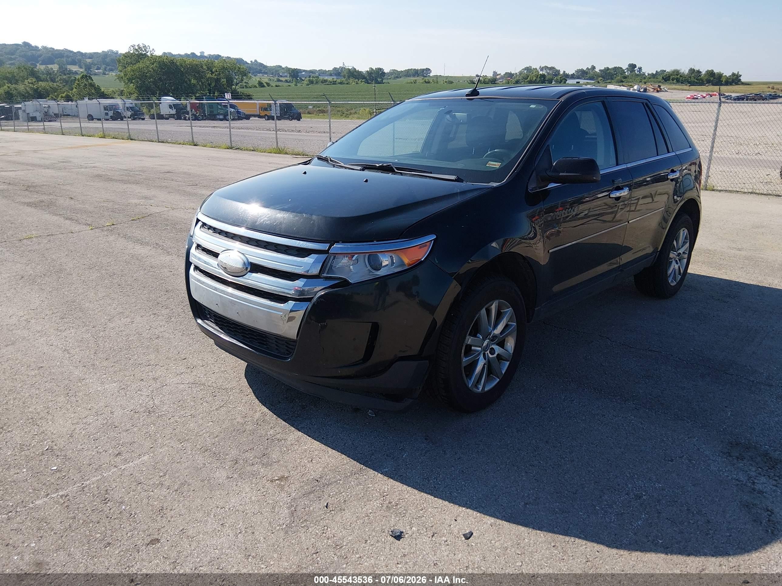 2014 Ford Edge Limited Черный vin: 2FMDK4KC1EBA75236