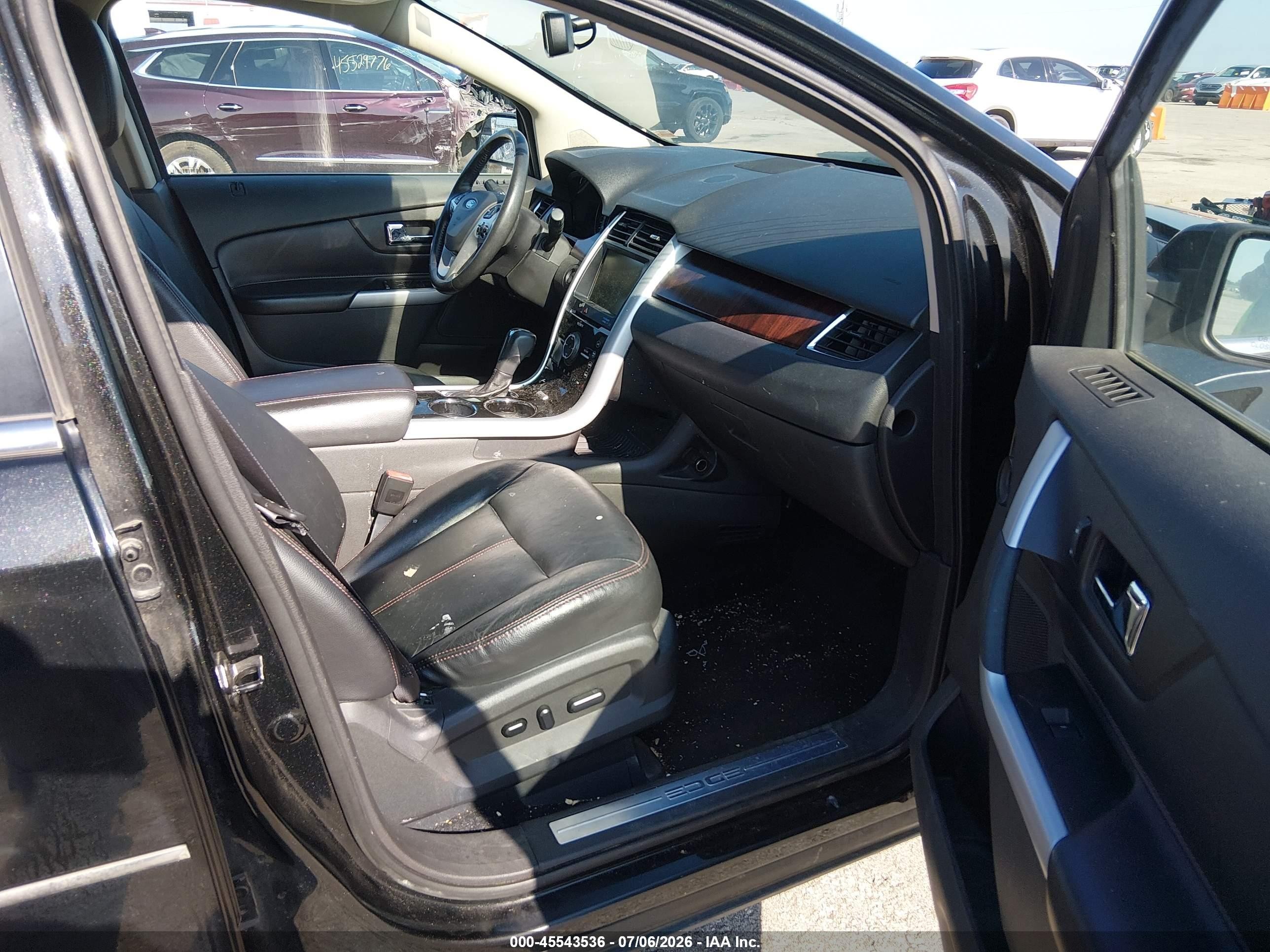 2014 Ford Edge Limited Черный vin: 2FMDK4KC1EBA75236