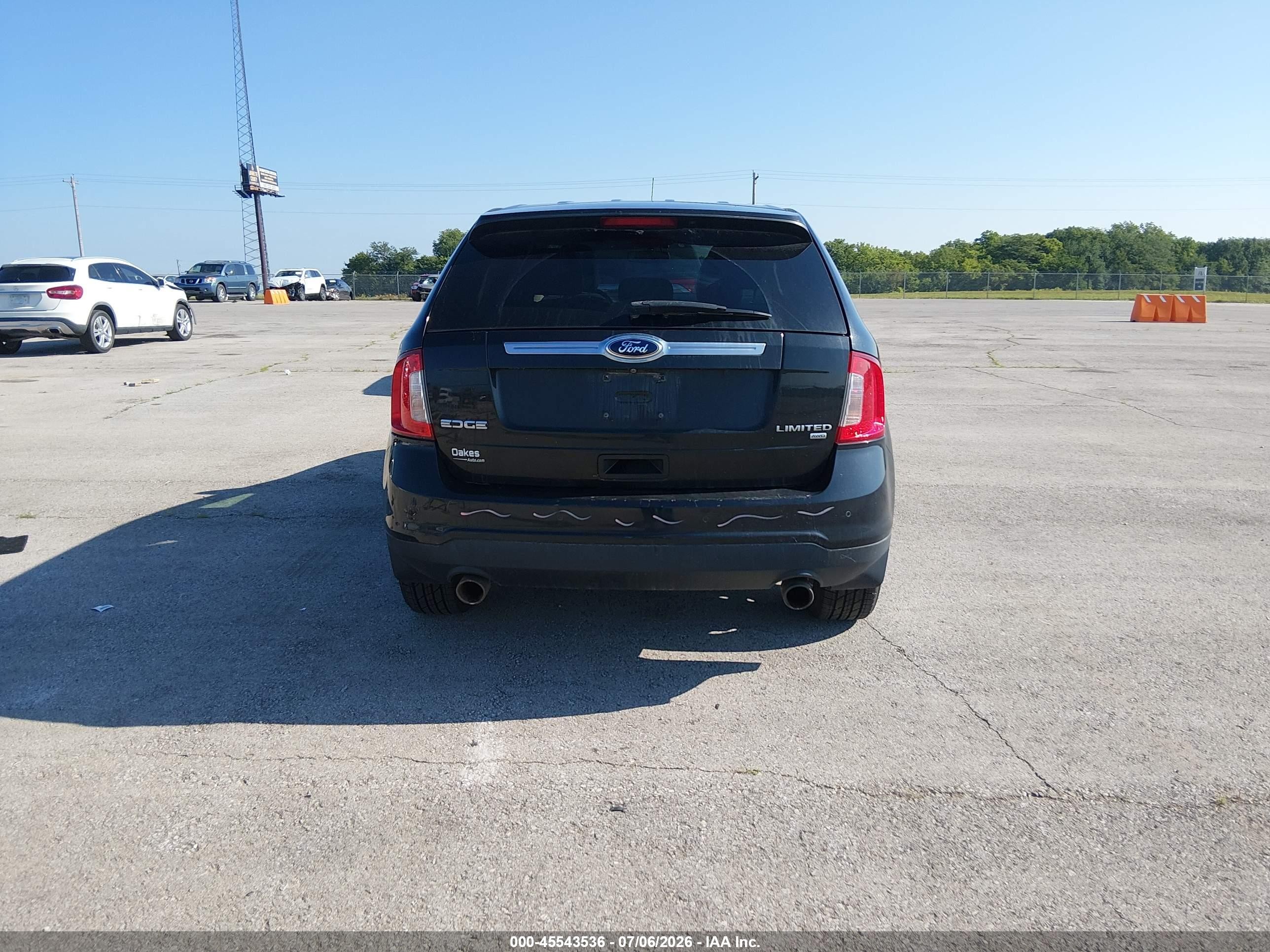 2014 Ford Edge Limited Черный vin: 2FMDK4KC1EBA75236