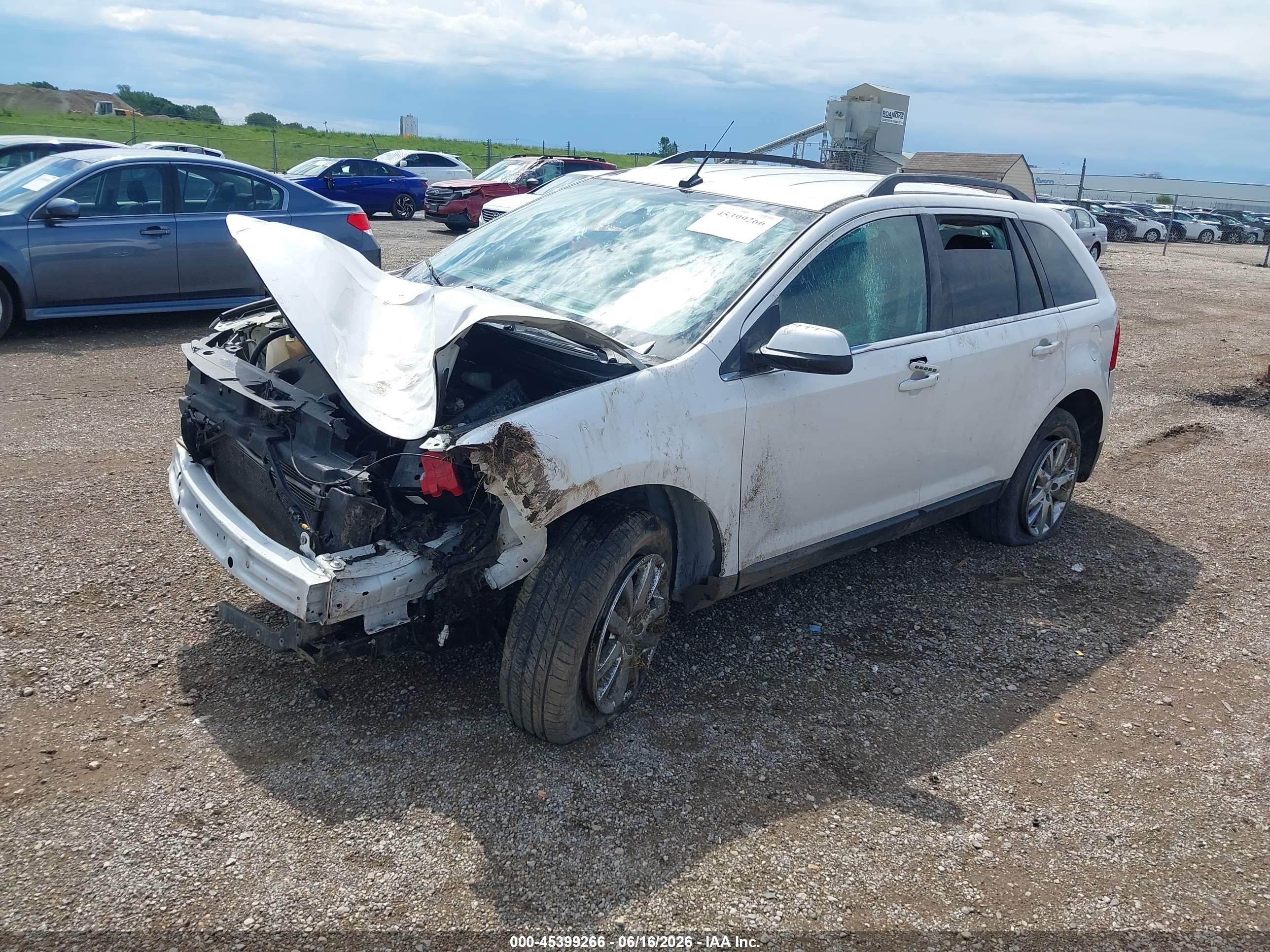 2014 Ford Edge Limited Белый vin: 2FMDK4KC1EBA84521
