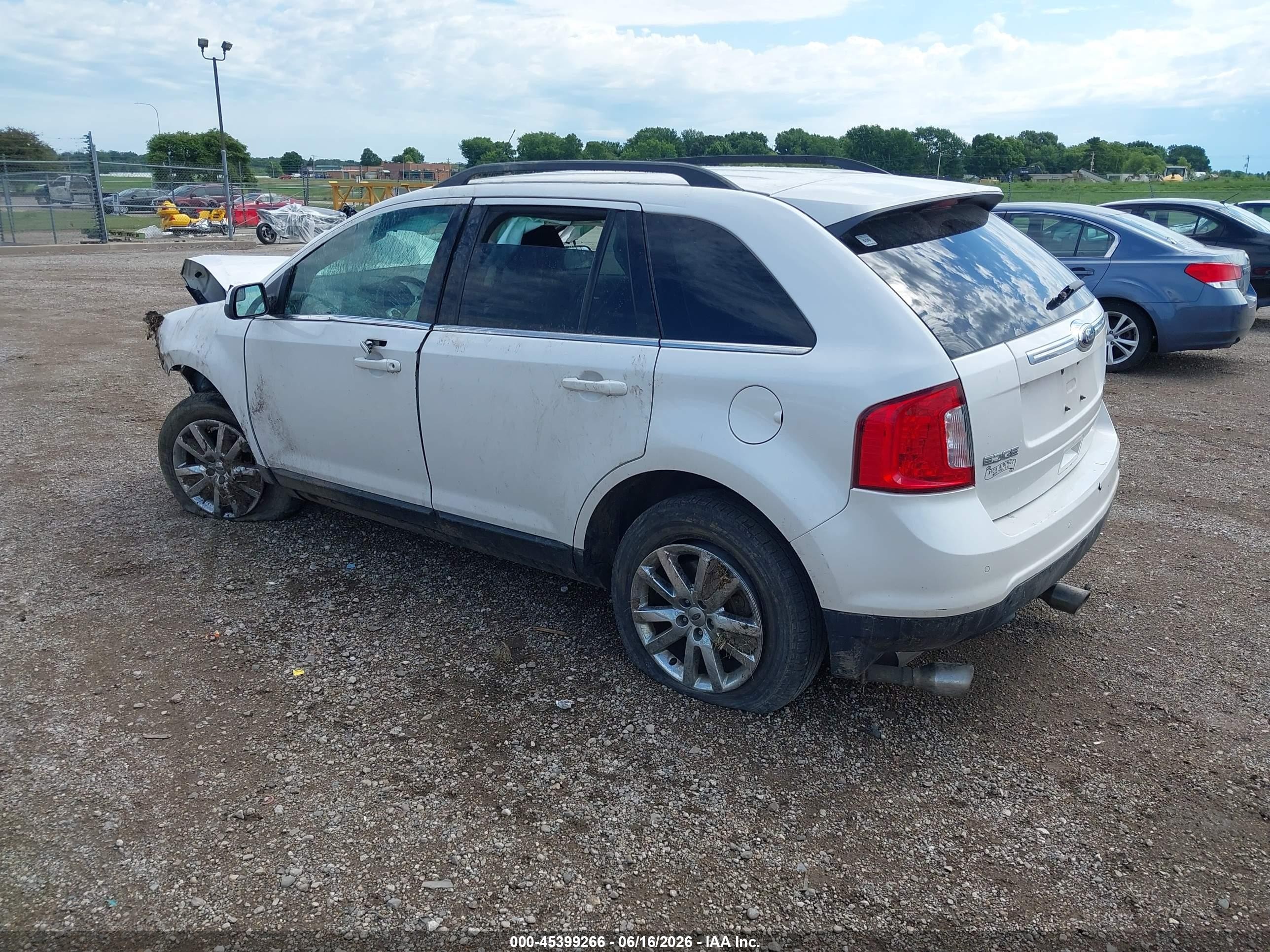 2014 Ford Edge Limited Белый vin: 2FMDK4KC1EBA84521