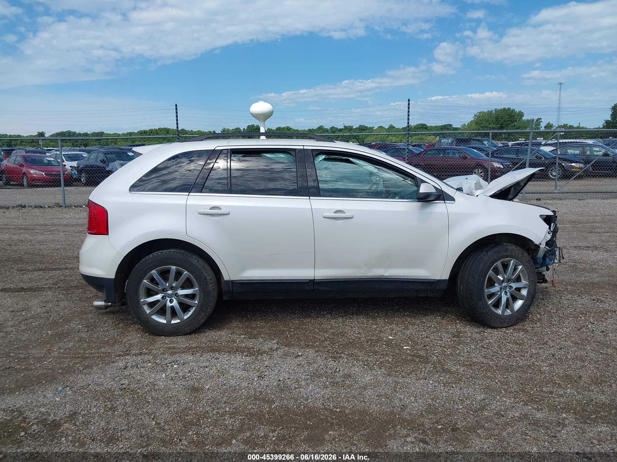 2014 Ford Edge Limited Белый vin: 2FMDK4KC1EBA84521