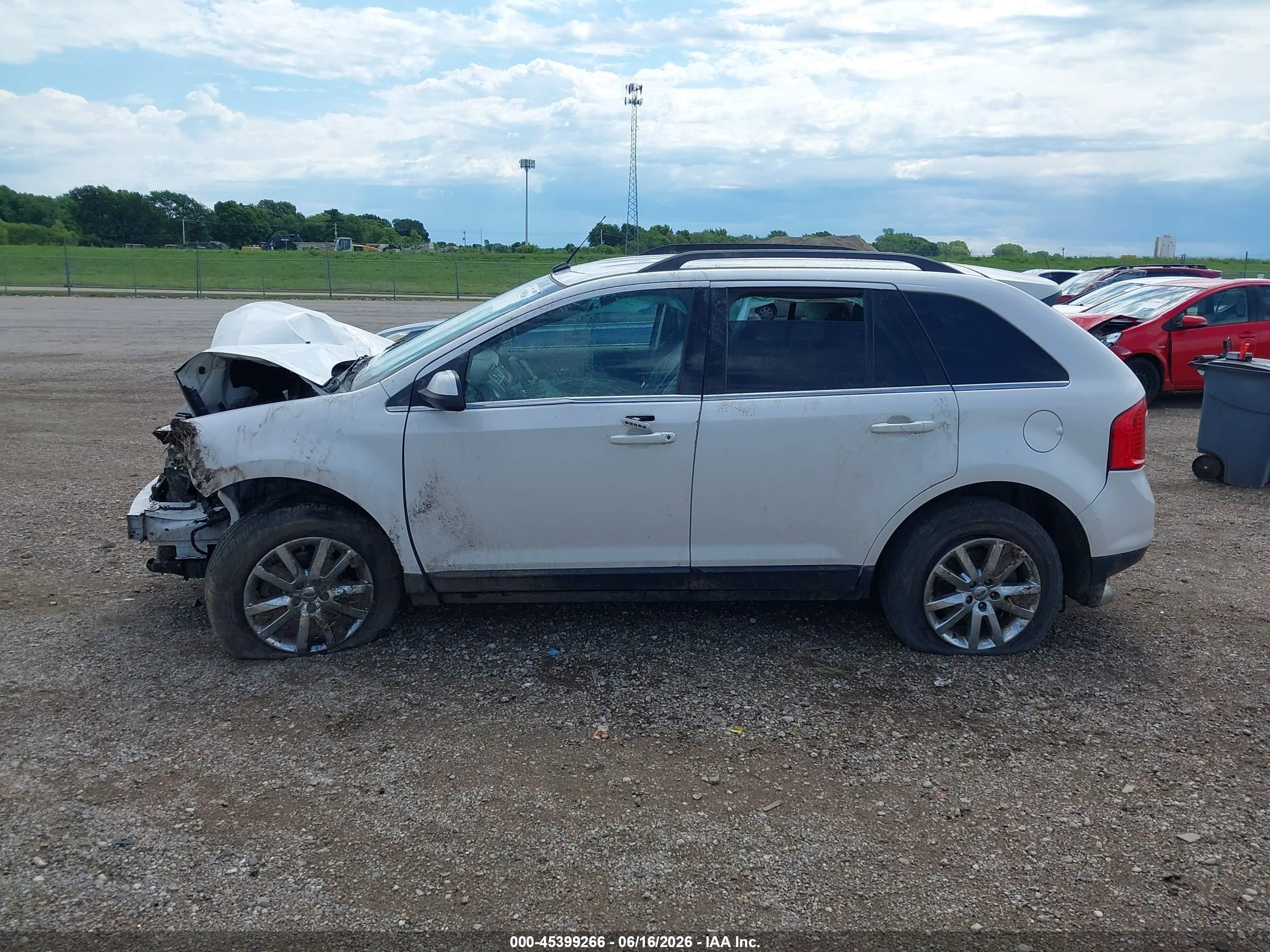 2014 Ford Edge Limited Белый vin: 2FMDK4KC1EBA84521
