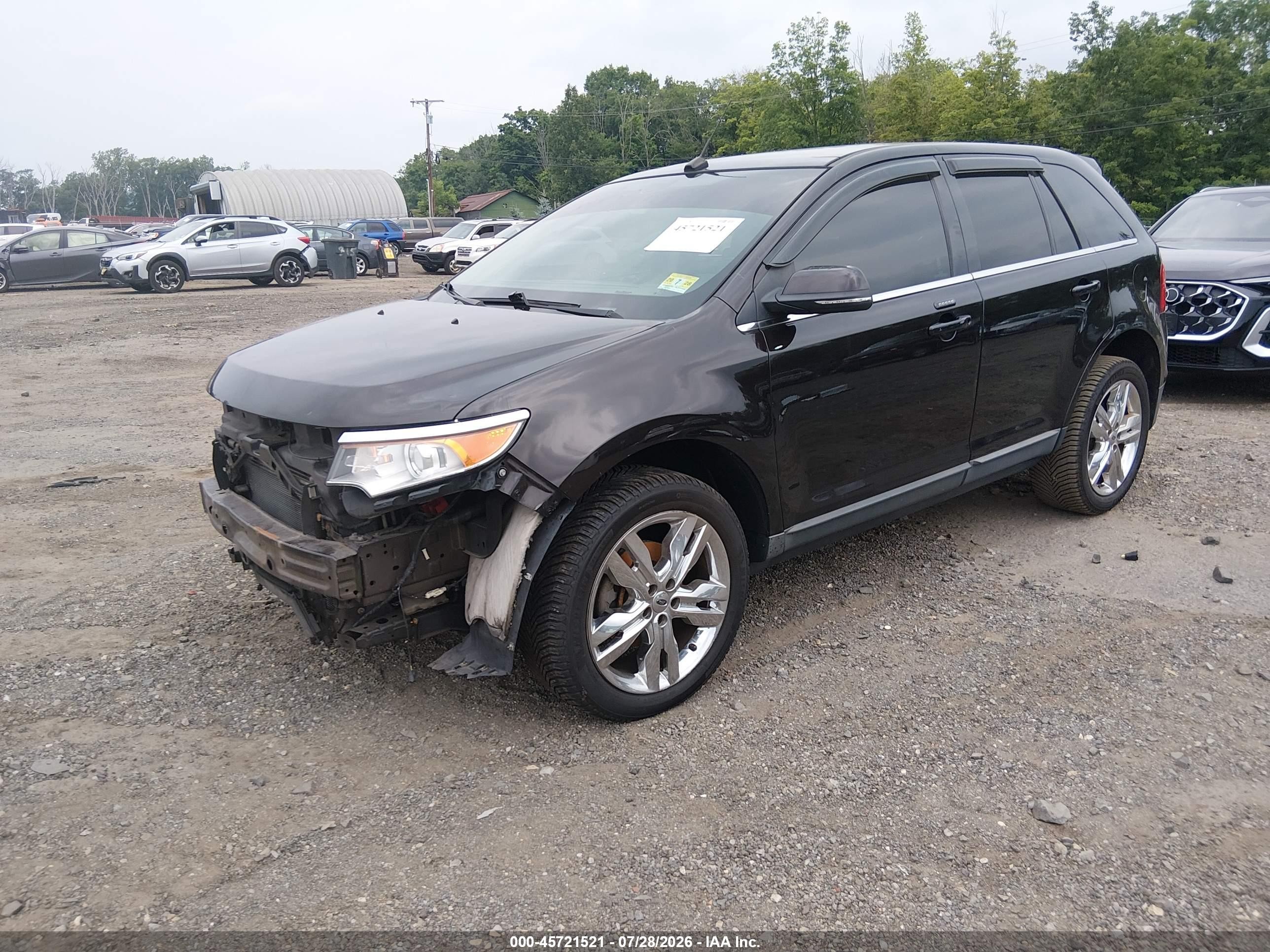 2014 Ford Edge Limited Black vin: 2FMDK4KC1EBB27044