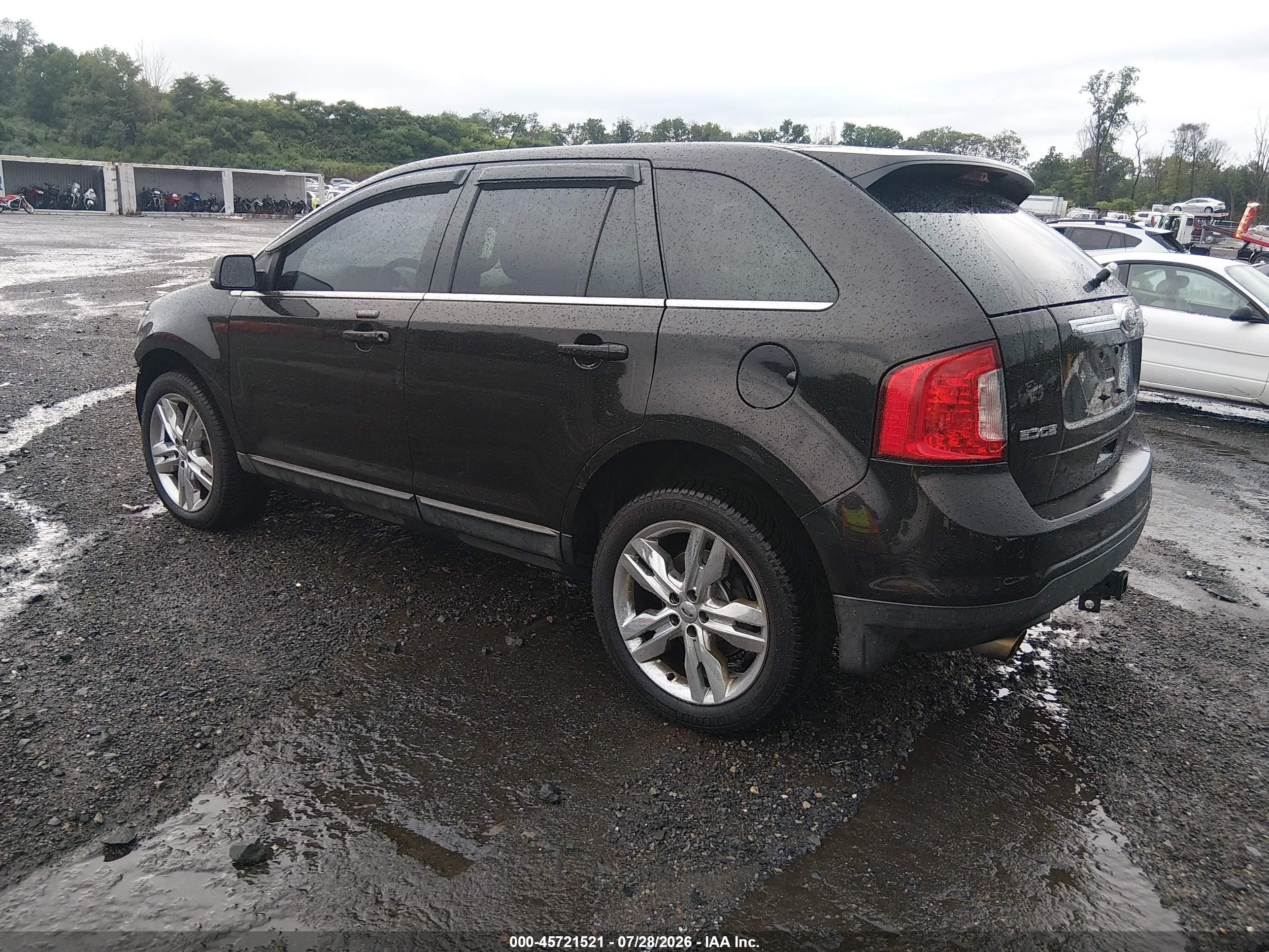 2014 Ford Edge Limited Black vin: 2FMDK4KC1EBB27044