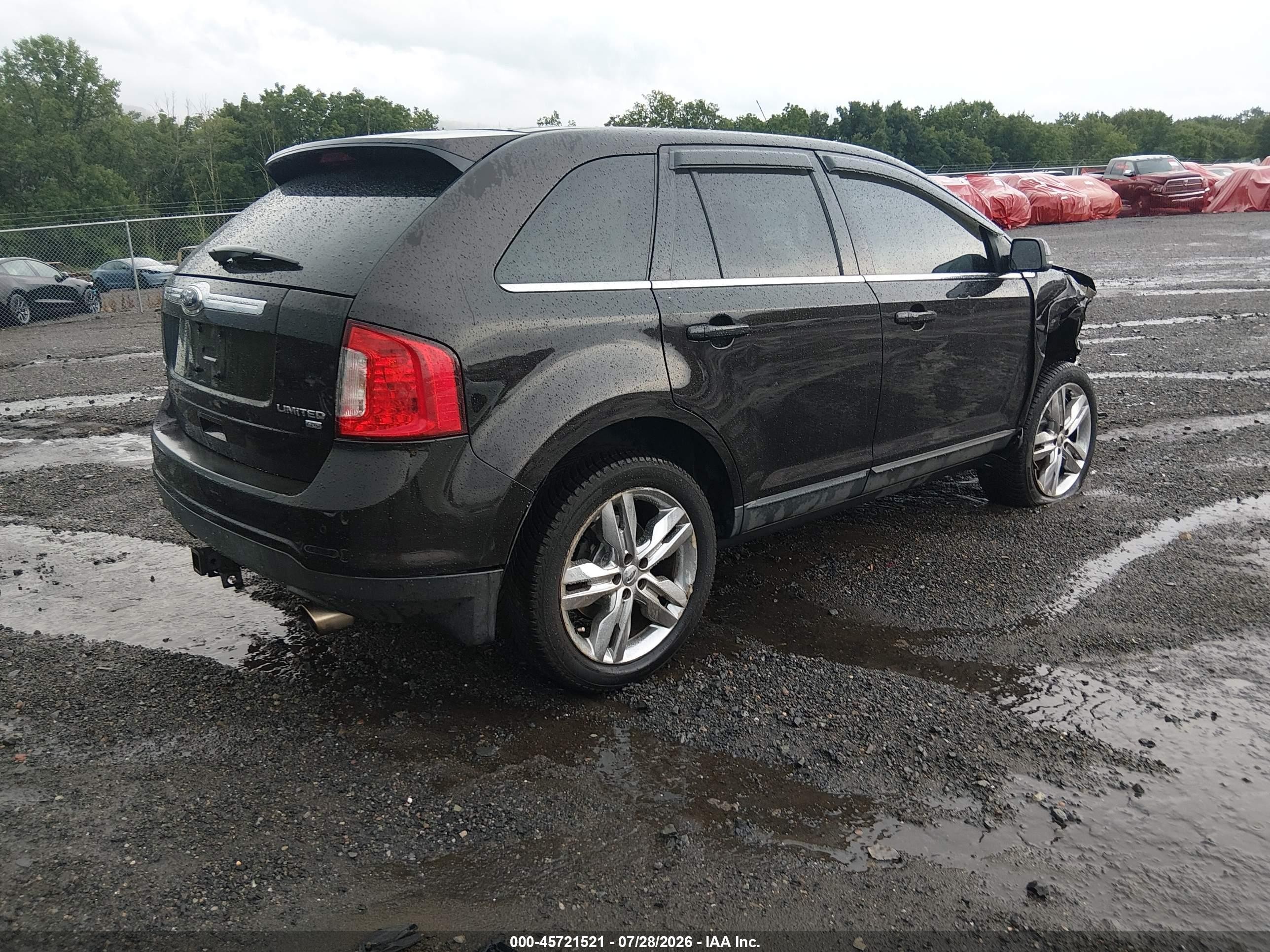 2014 Ford Edge Limited Black vin: 2FMDK4KC1EBB27044