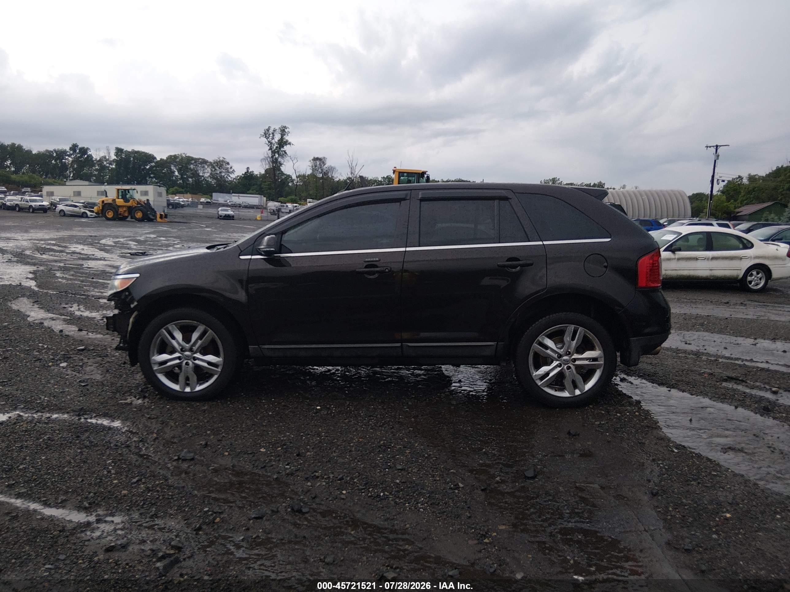 2014 Ford Edge Limited Black vin: 2FMDK4KC1EBB27044