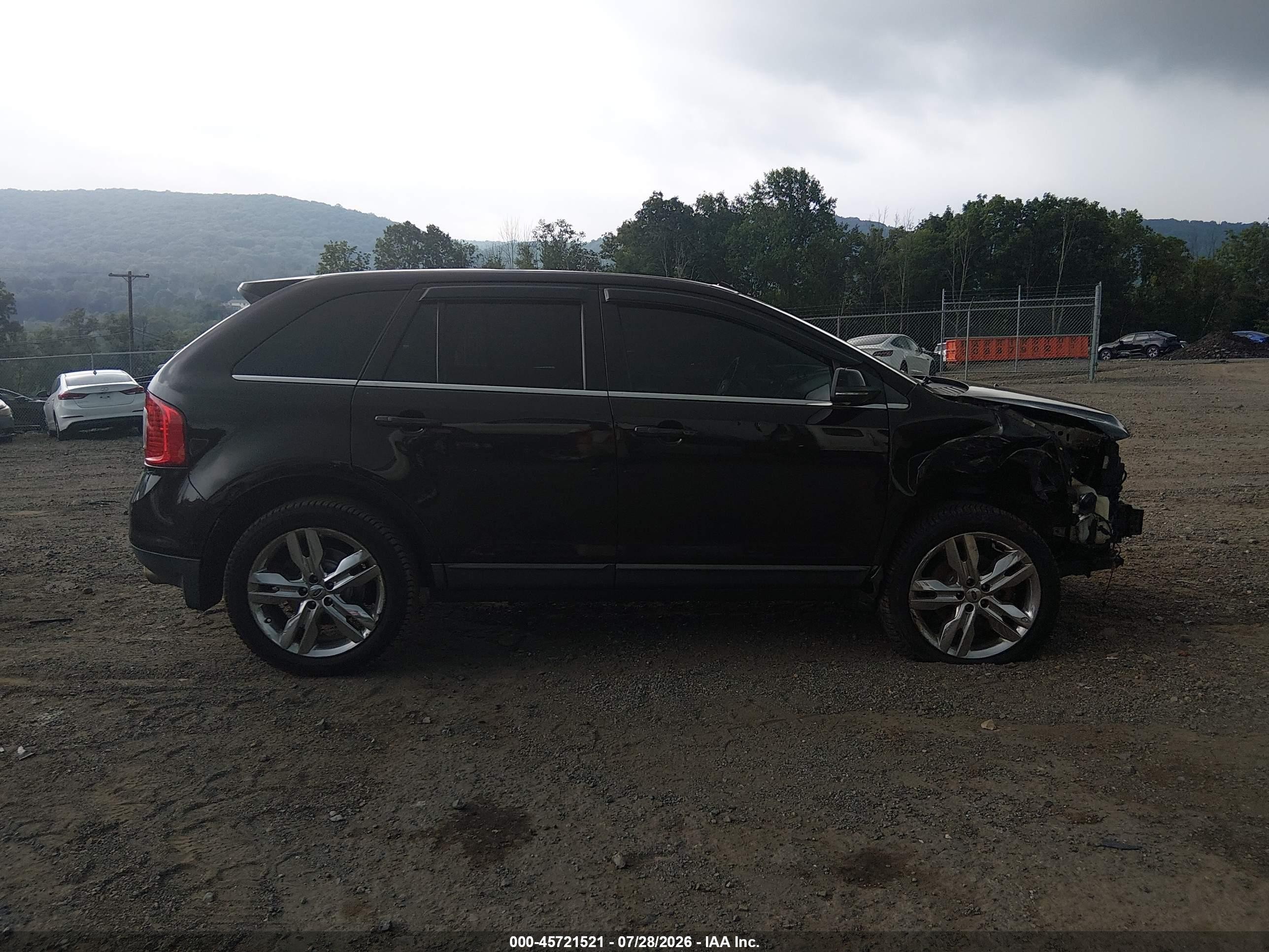 2014 Ford Edge Limited Black vin: 2FMDK4KC1EBB27044