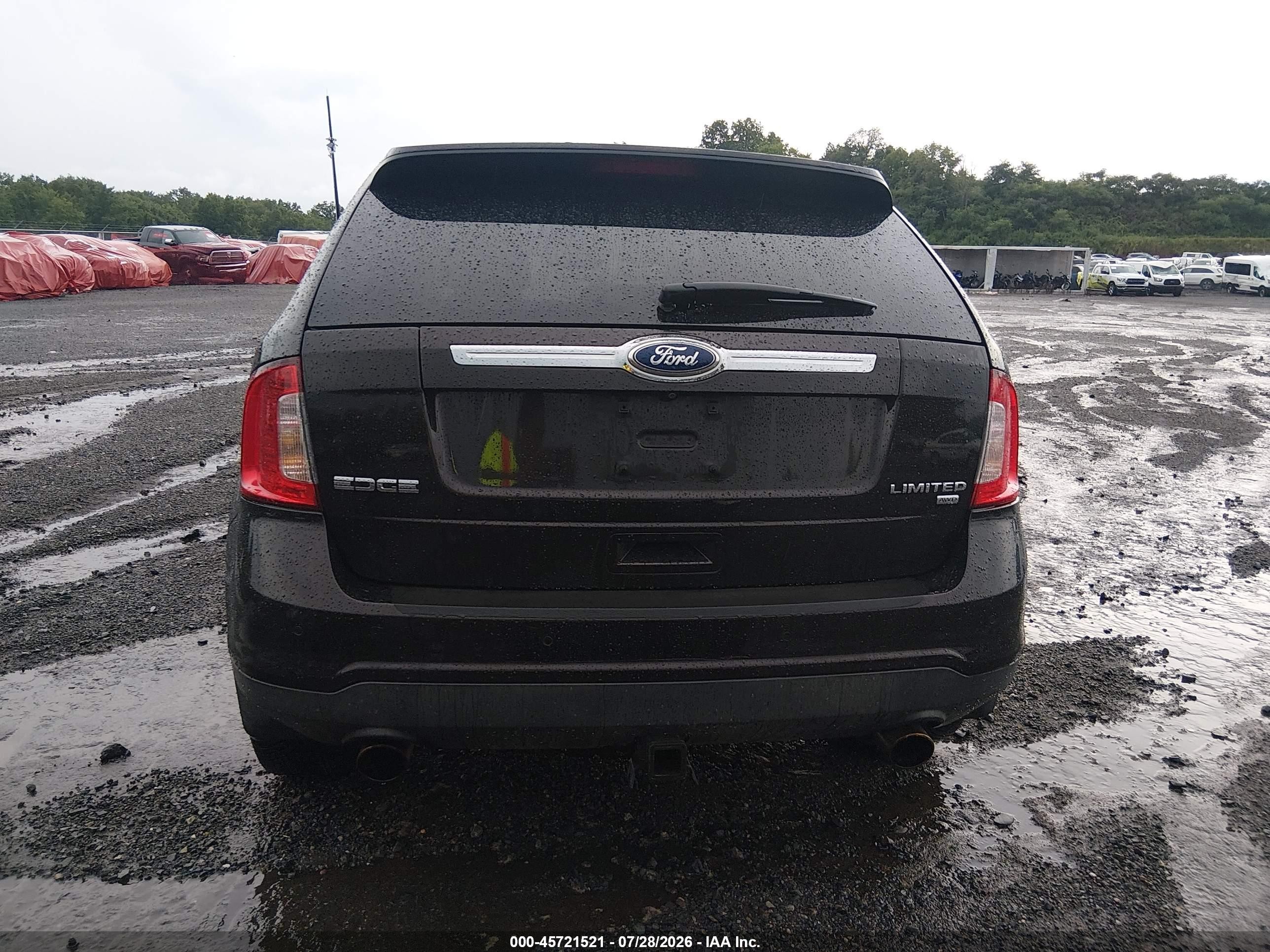 2014 Ford Edge Limited Black vin: 2FMDK4KC1EBB27044