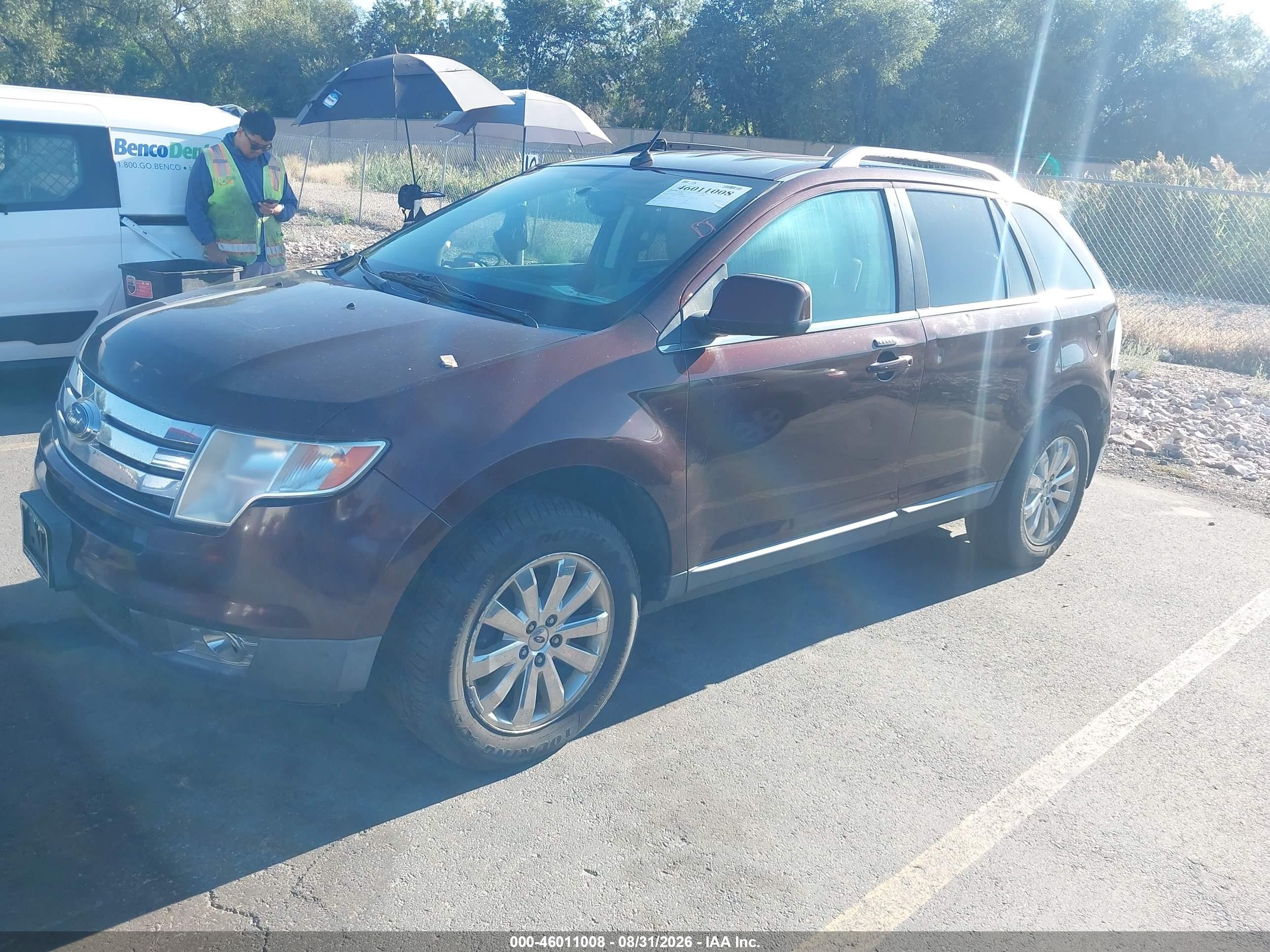 2010 Ford Edge Limited Темно-бордовый vin: 2FMDK4KC2ABA60092