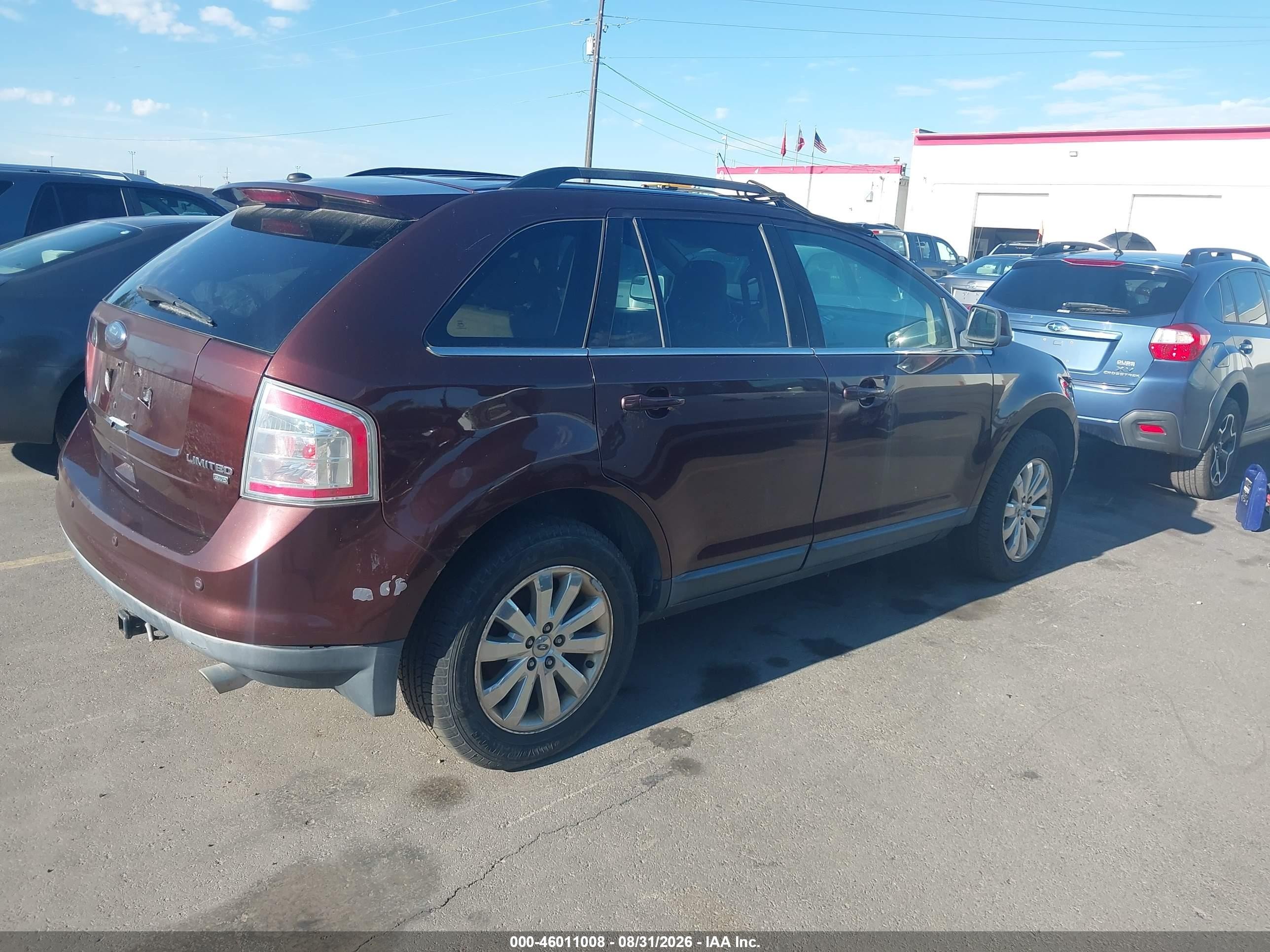 2010 Ford Edge Limited Темно-бордовый vin: 2FMDK4KC2ABA60092