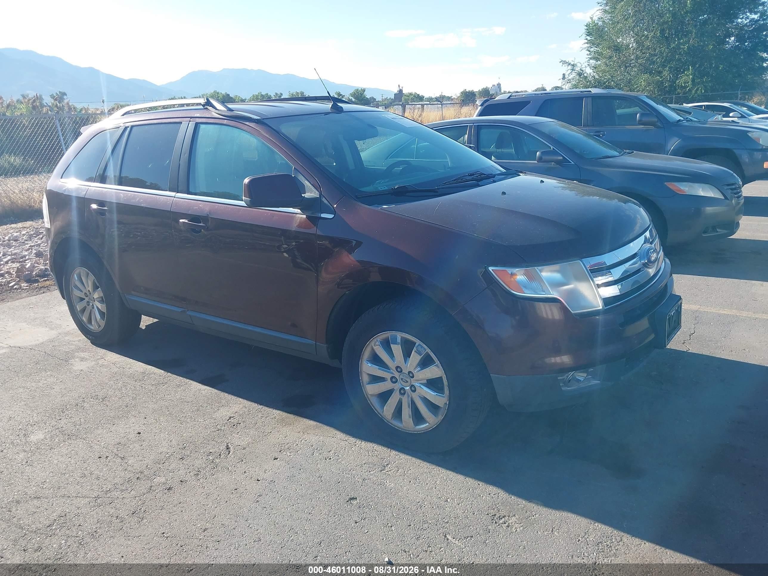 2010 Ford Edge Limited Maroon vin: 2FMDK4KC2ABA60092