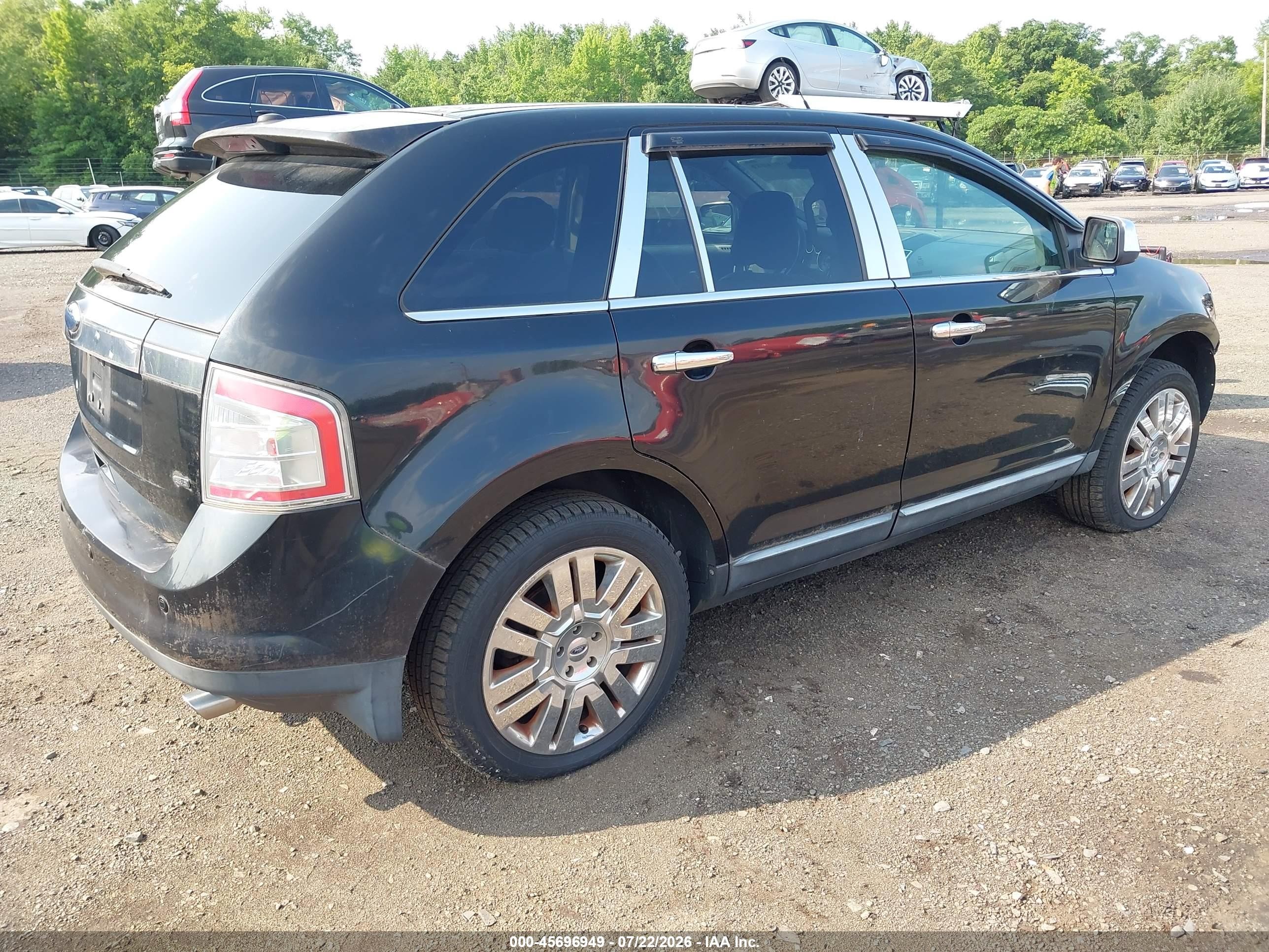 2010 Ford Edge Limited Black vin: 2FMDK4KC2ABA84540