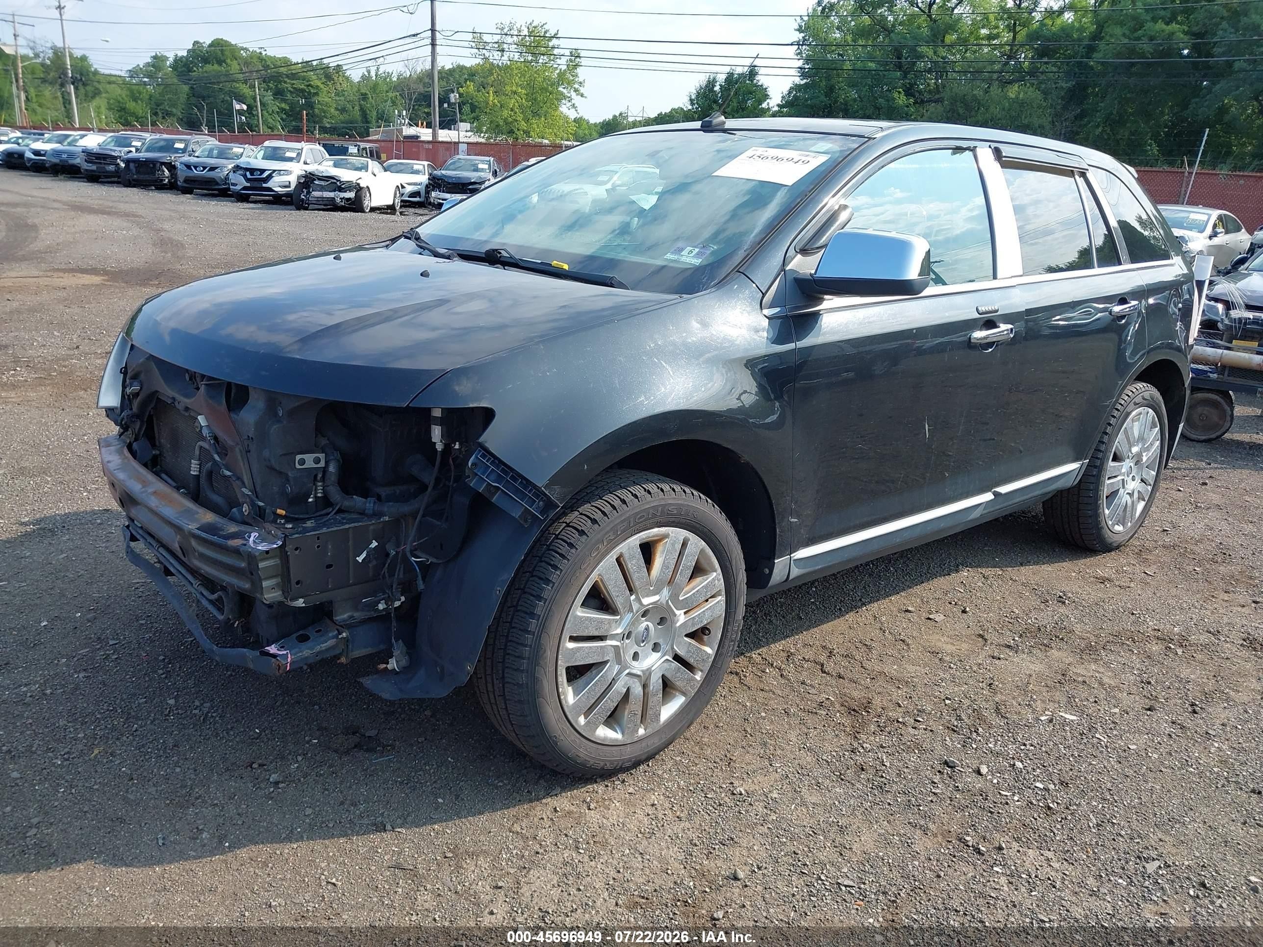 2010 Ford Edge Limited Black vin: 2FMDK4KC2ABA84540