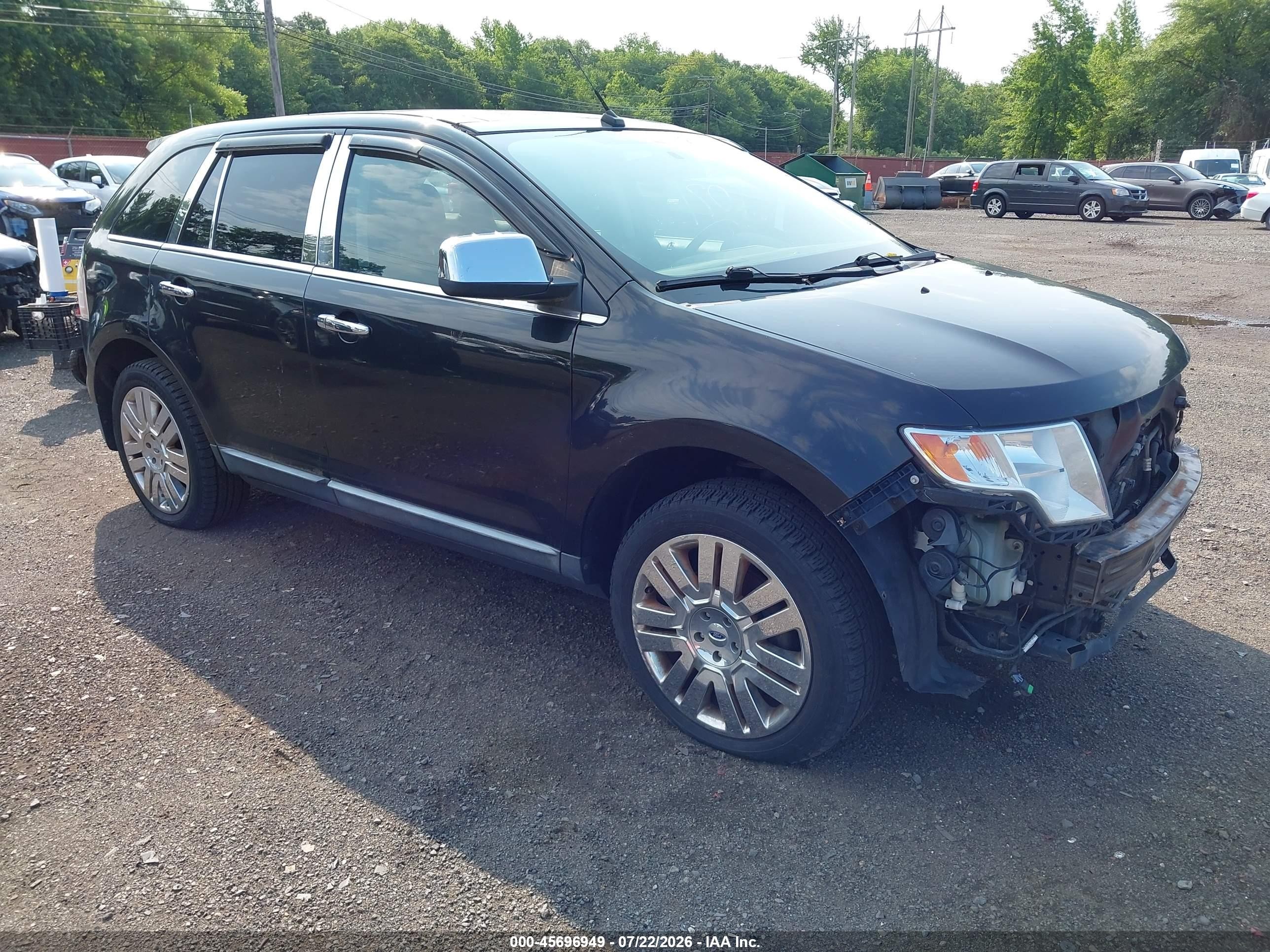 2010 Ford Edge Limited Black vin: 2FMDK4KC2ABA84540