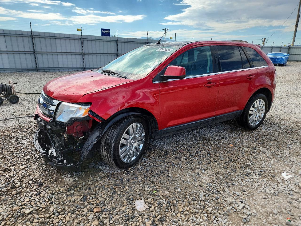 2010 Ford Edge Limited Burgundy vin: 2FMDK4KC2ABB33283