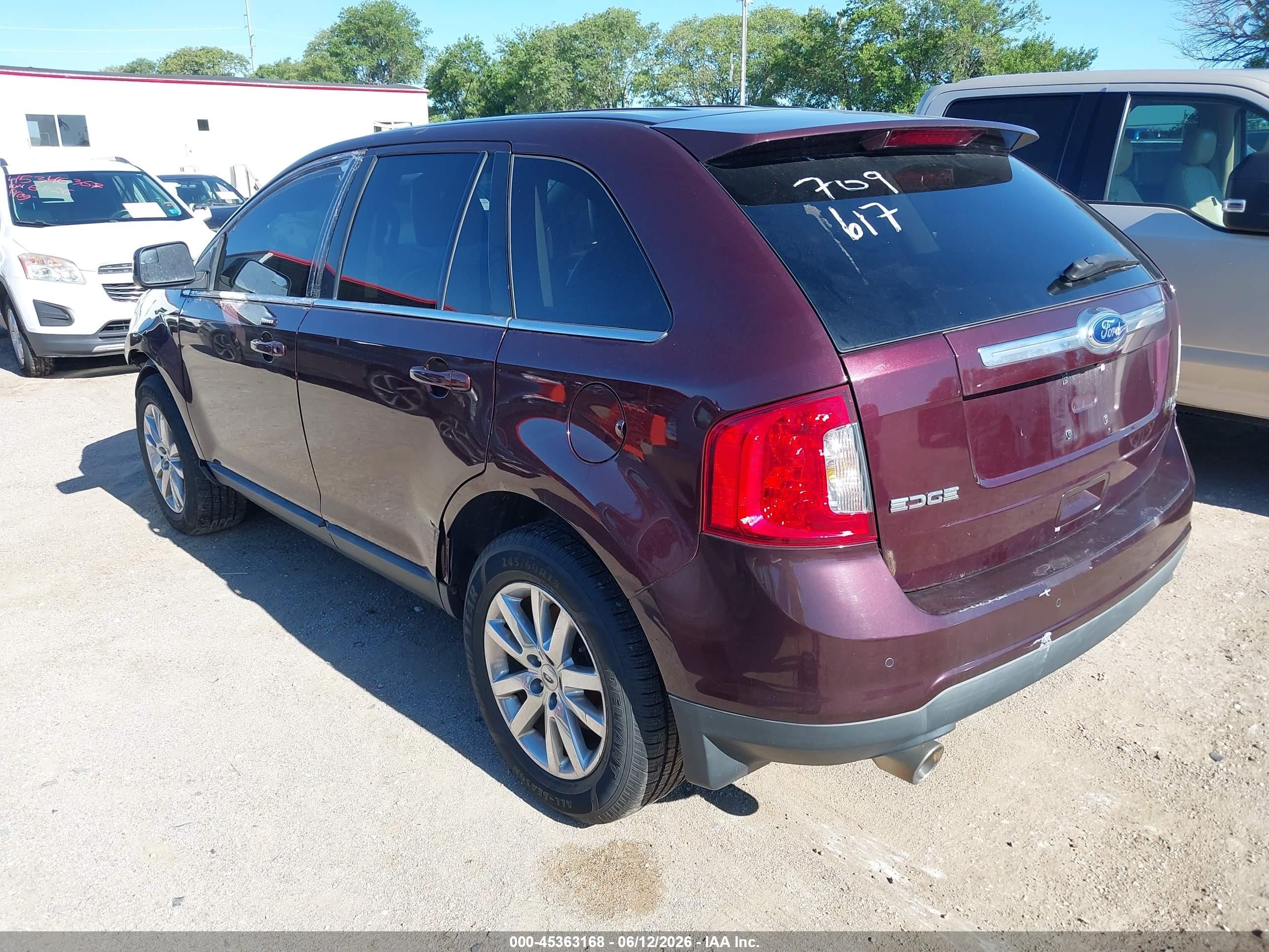 2011 Ford Edge Limited Purple vin: 2FMDK4KC2BBA08625