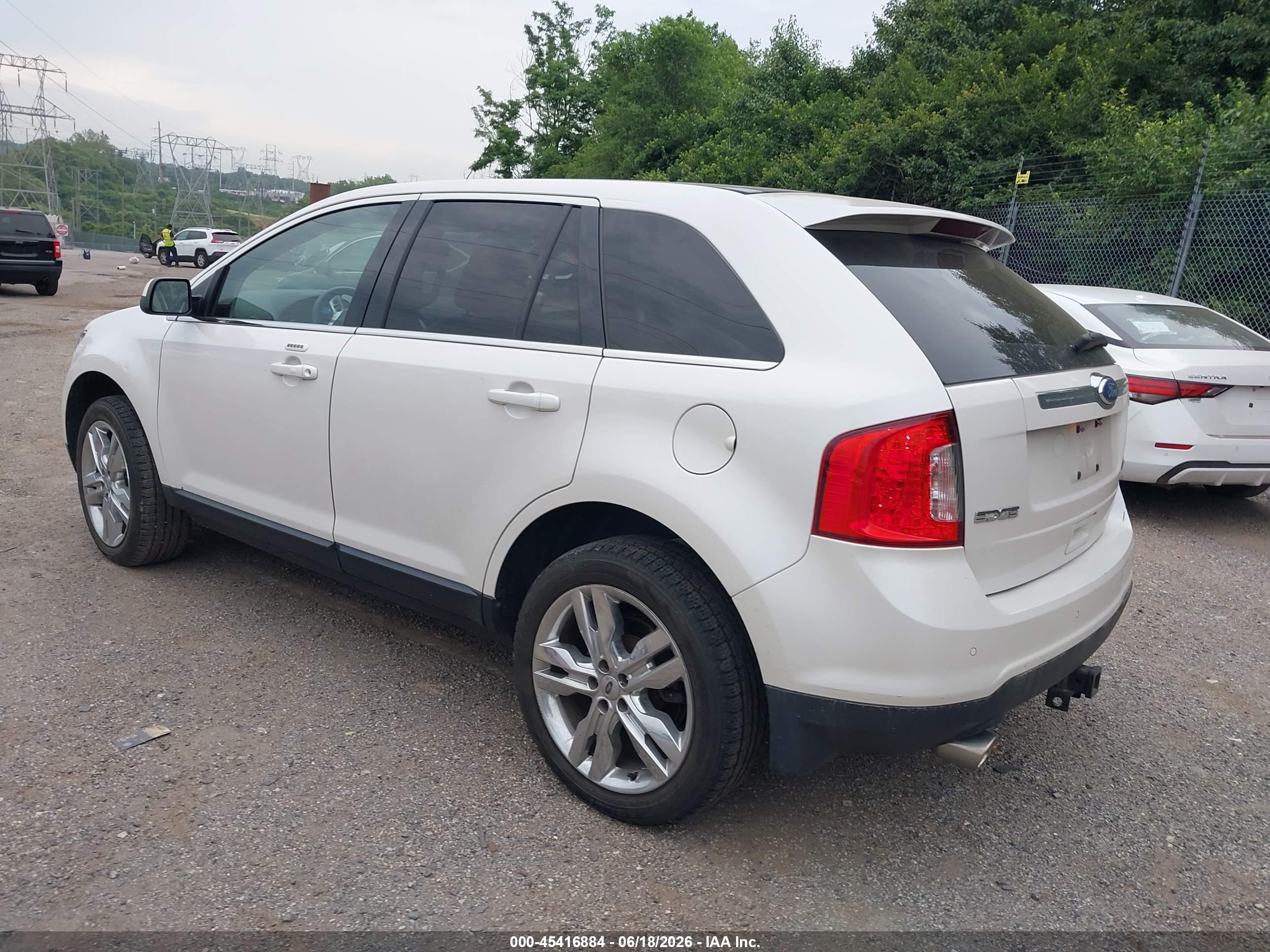 2011 Ford Edge Limited White vin: 2FMDK4KC2BBB12984