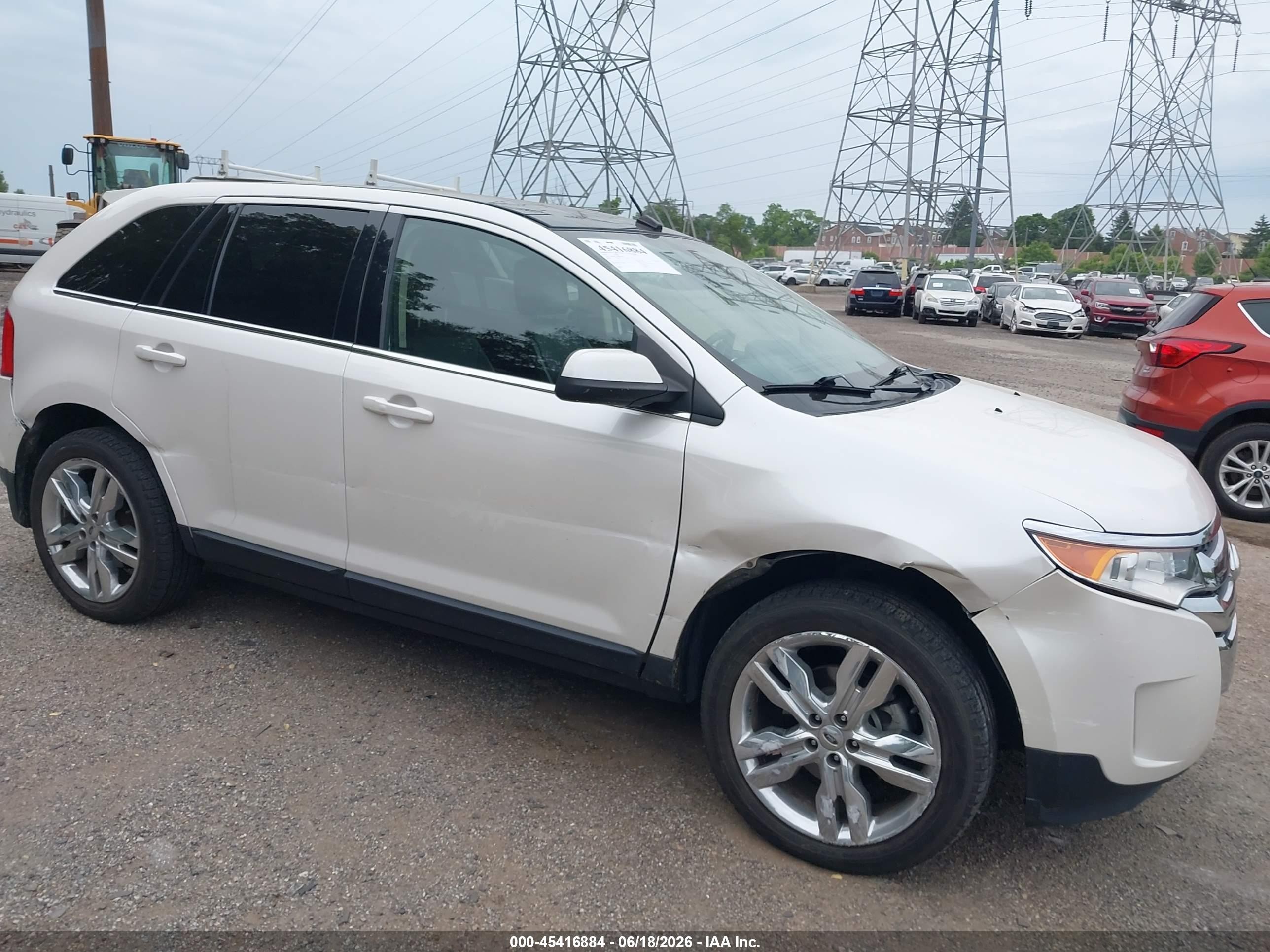 2011 Ford Edge Limited White vin: 2FMDK4KC2BBB12984