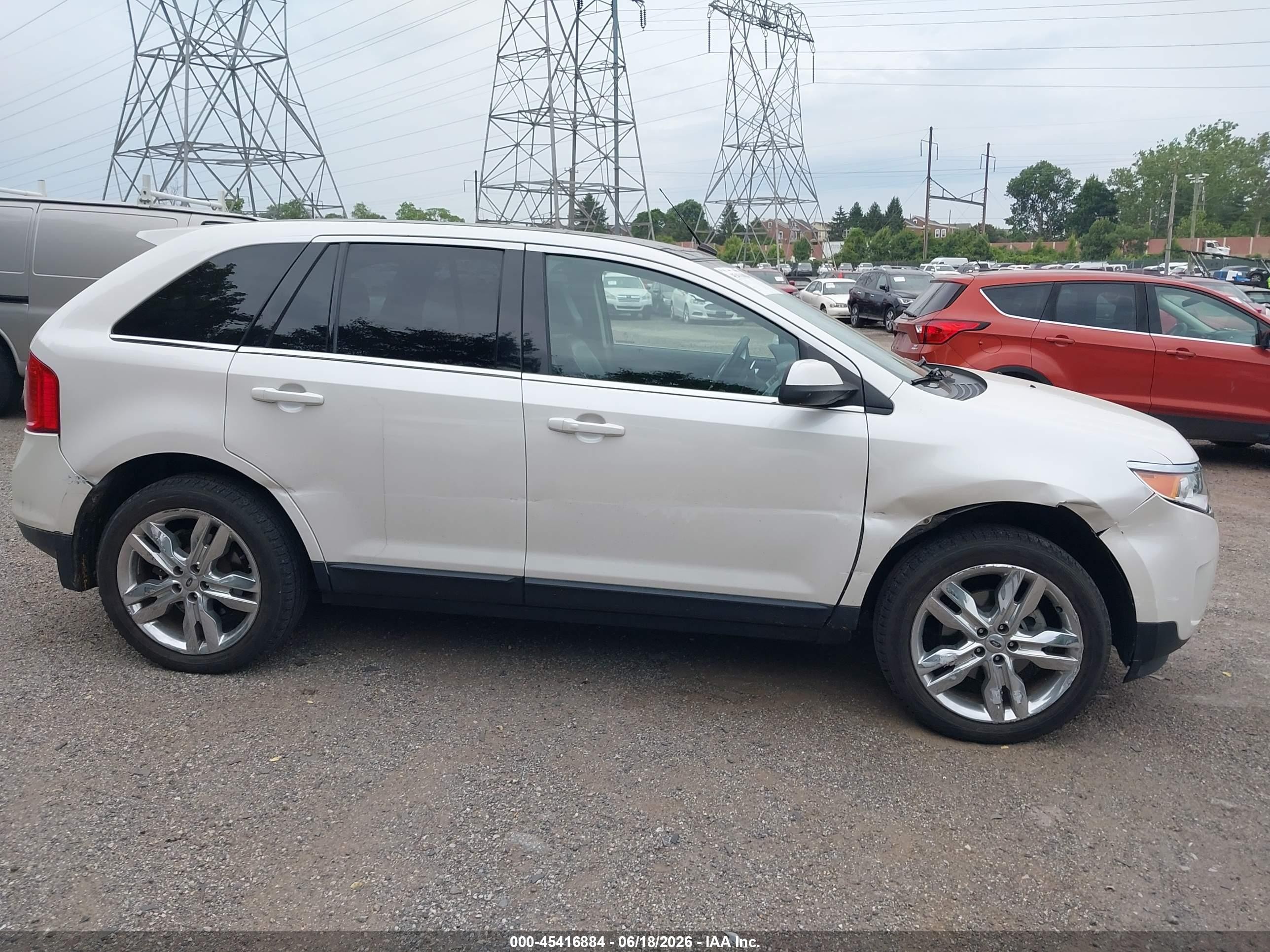 2011 Ford Edge Limited White vin: 2FMDK4KC2BBB12984