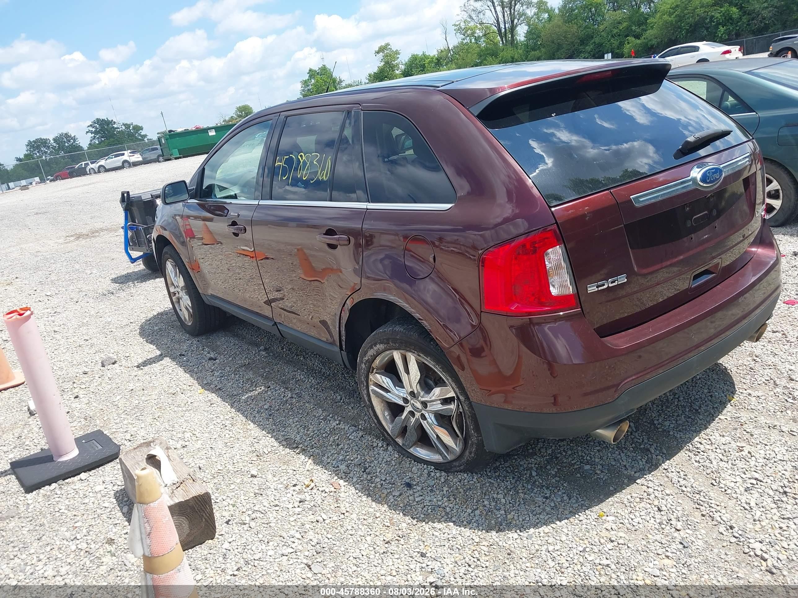 2012 Ford Edge Limited Maroon vin: 2FMDK4KC2CBA26088