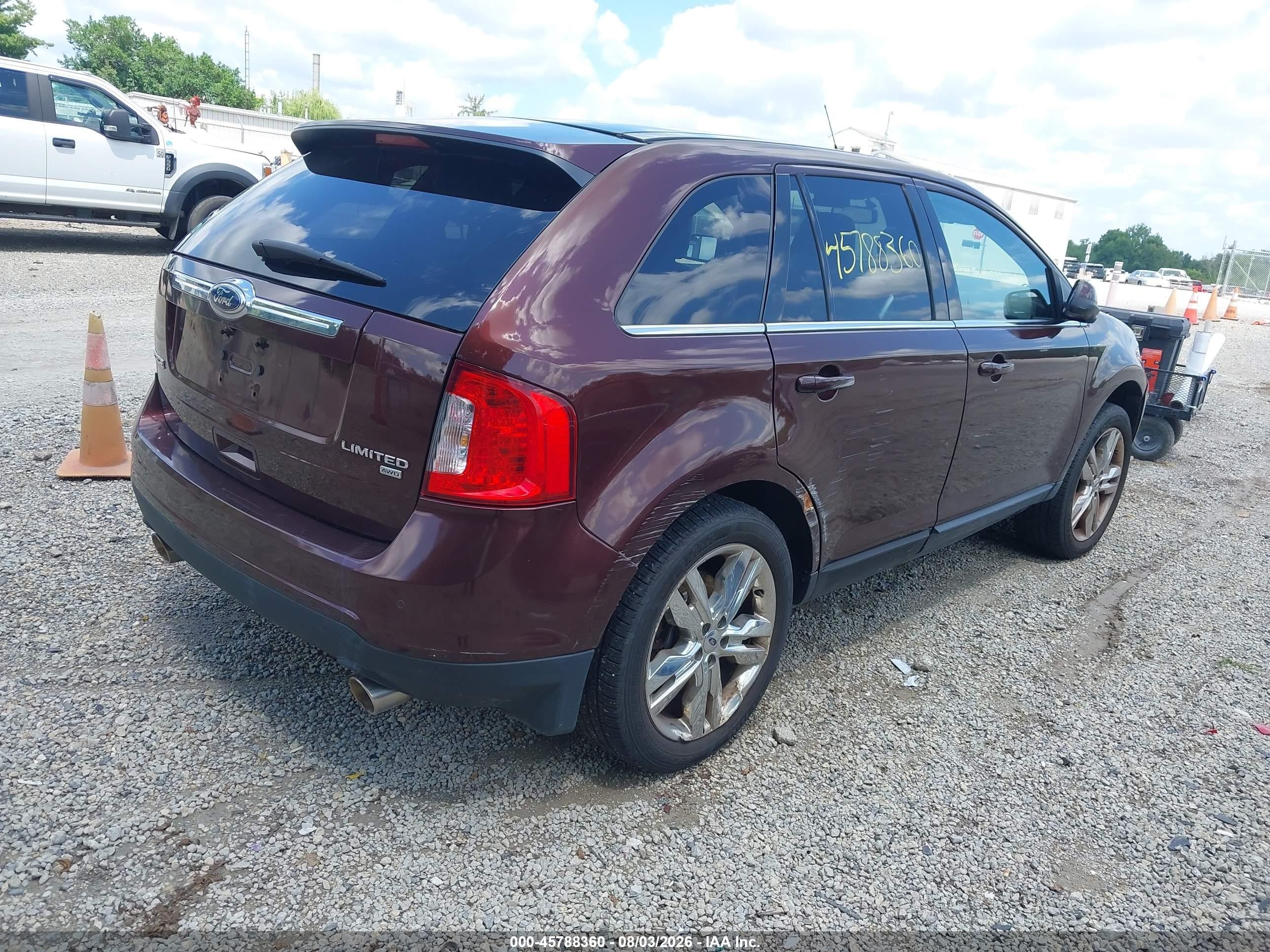 2012 Ford Edge Limited Maroon vin: 2FMDK4KC2CBA26088