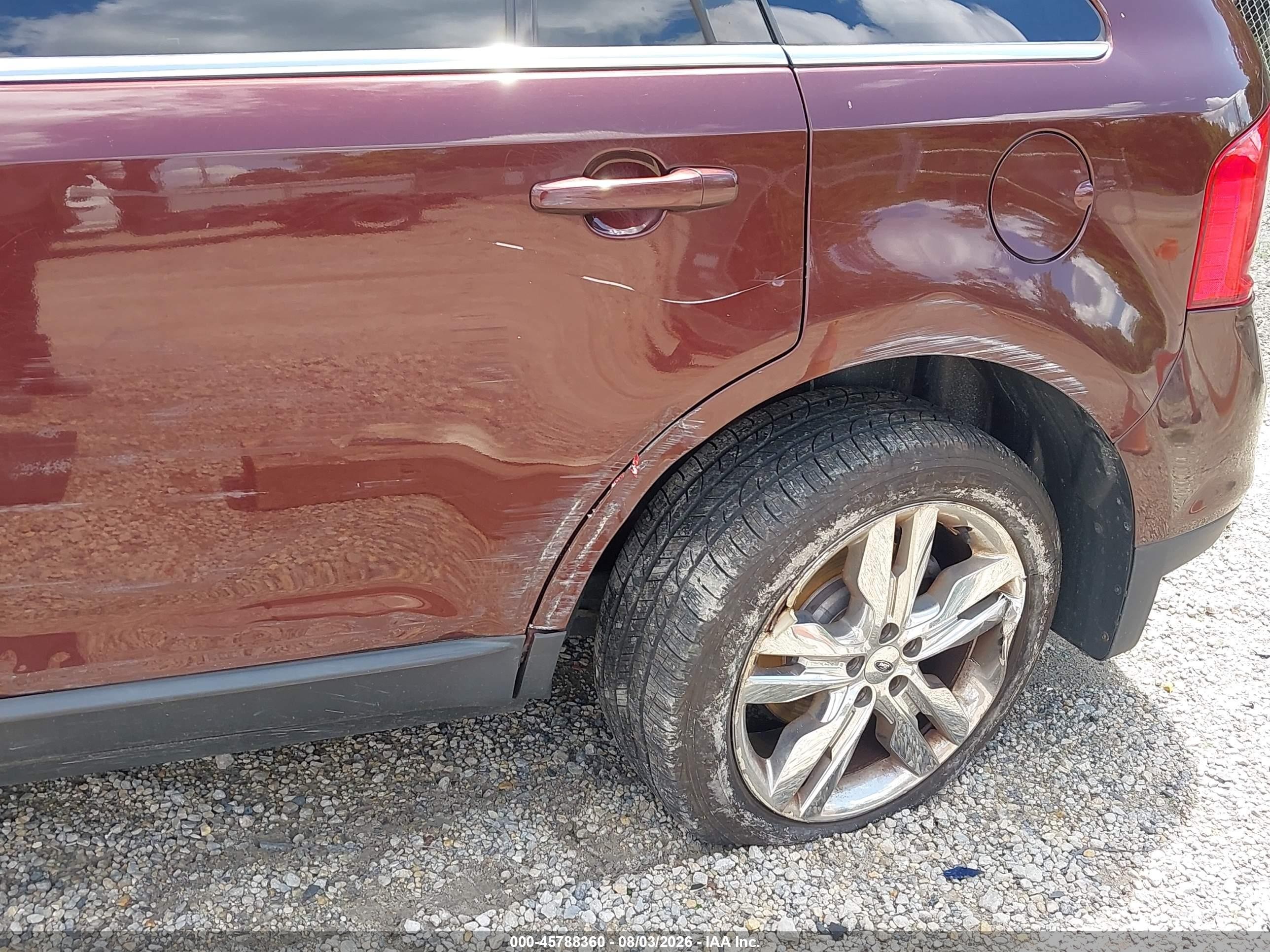2012 Ford Edge Limited Maroon vin: 2FMDK4KC2CBA26088