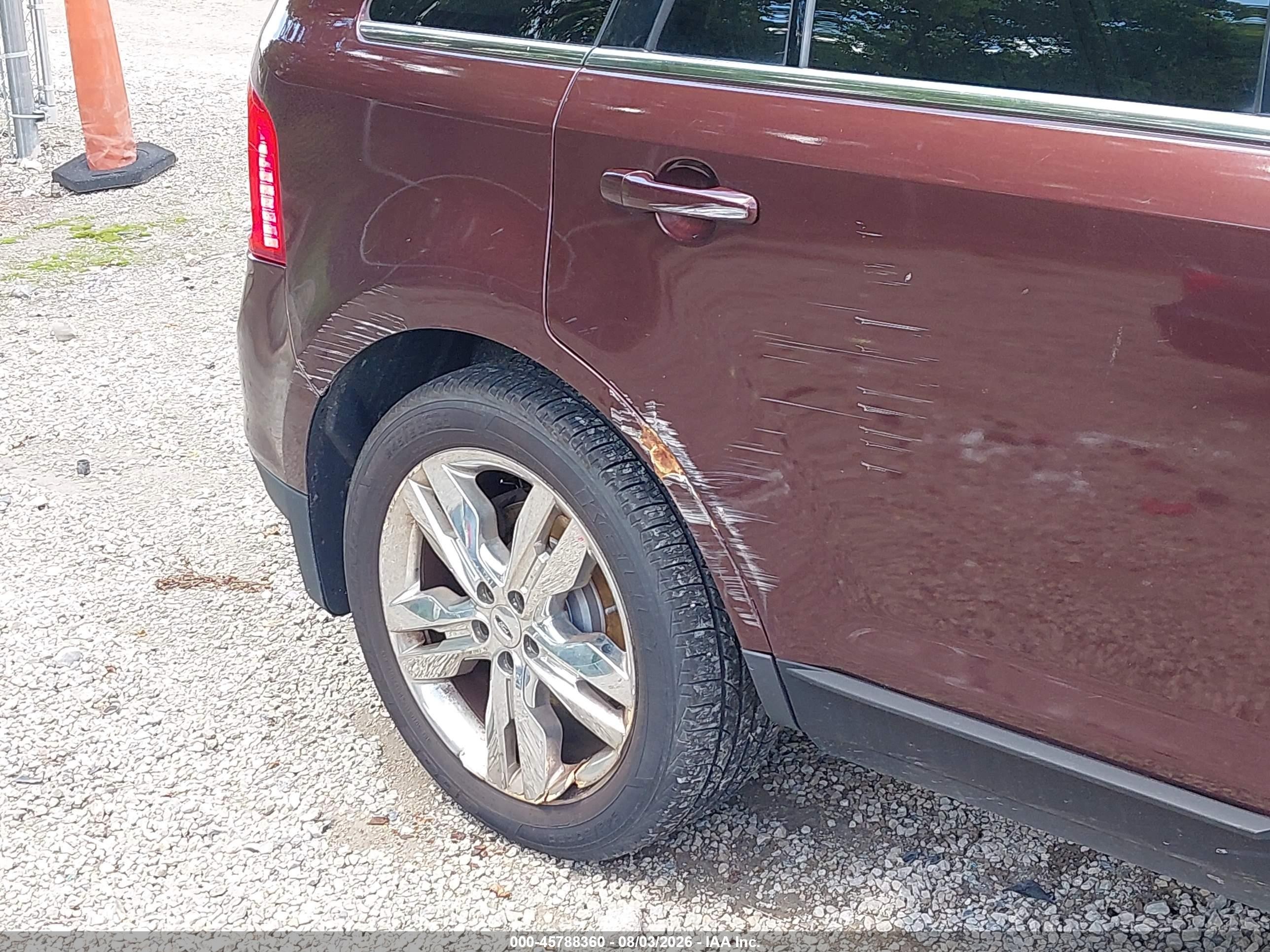 2012 Ford Edge Limited Maroon vin: 2FMDK4KC2CBA26088