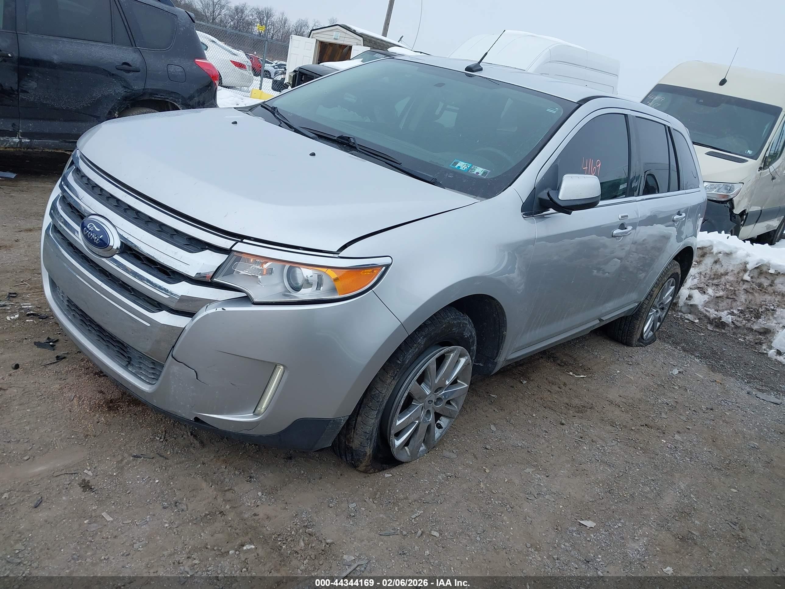2012 Ford Edge Limited Silver vin: 2FMDK4KC2CBA27810