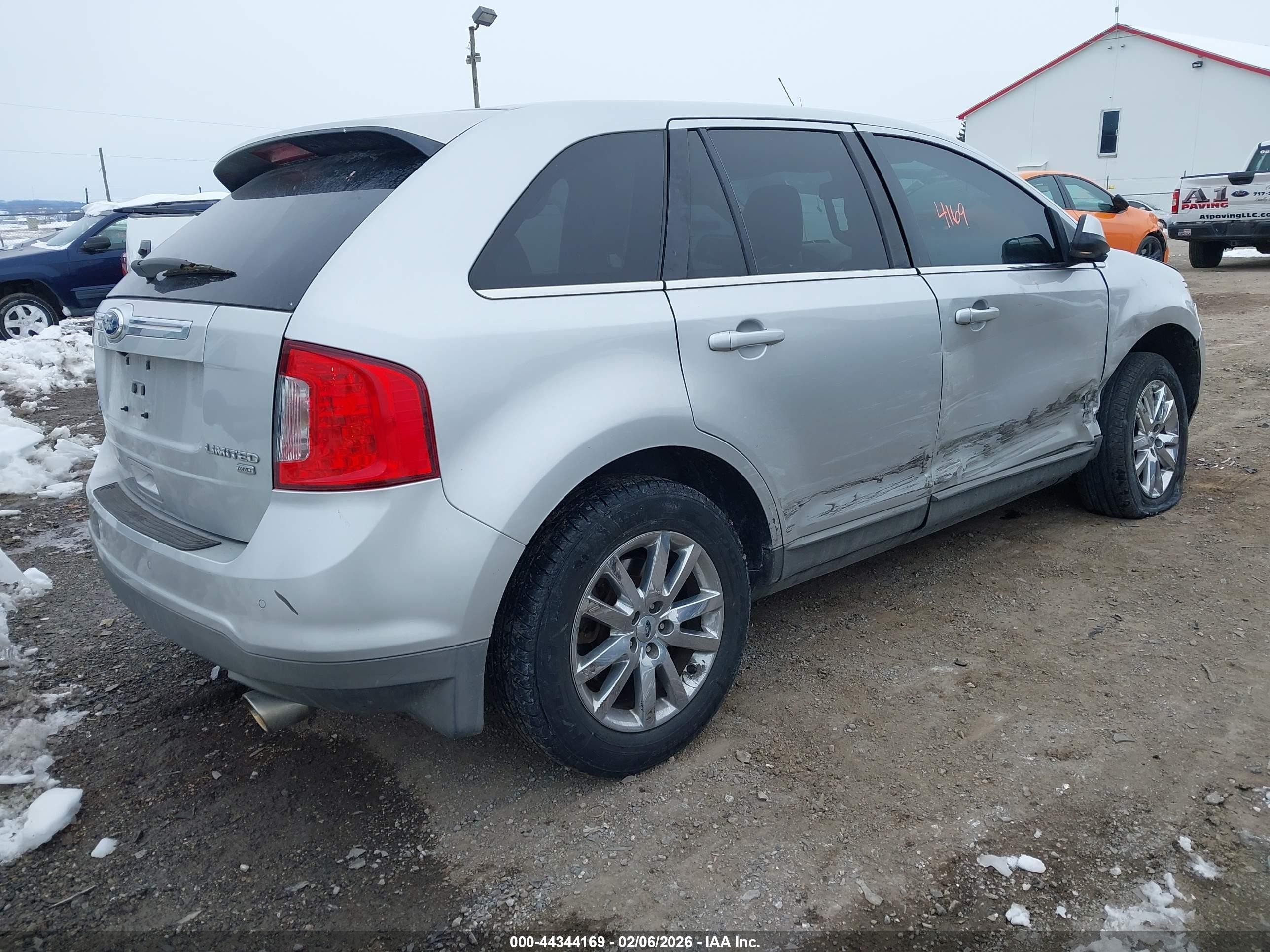 2012 Ford Edge Limited Silver vin: 2FMDK4KC2CBA27810