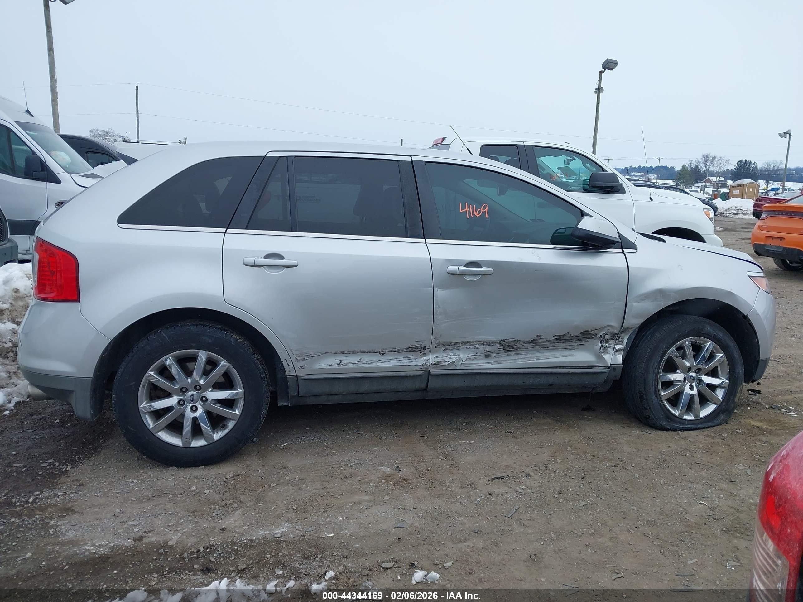 2012 Ford Edge Limited Silver vin: 2FMDK4KC2CBA27810