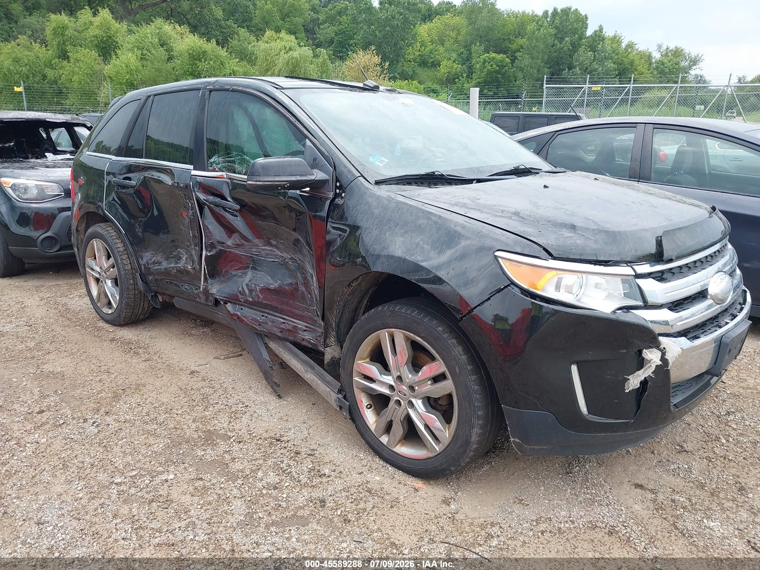 2012 Ford Edge Limited Black vin: 2FMDK4KC2CBA57180