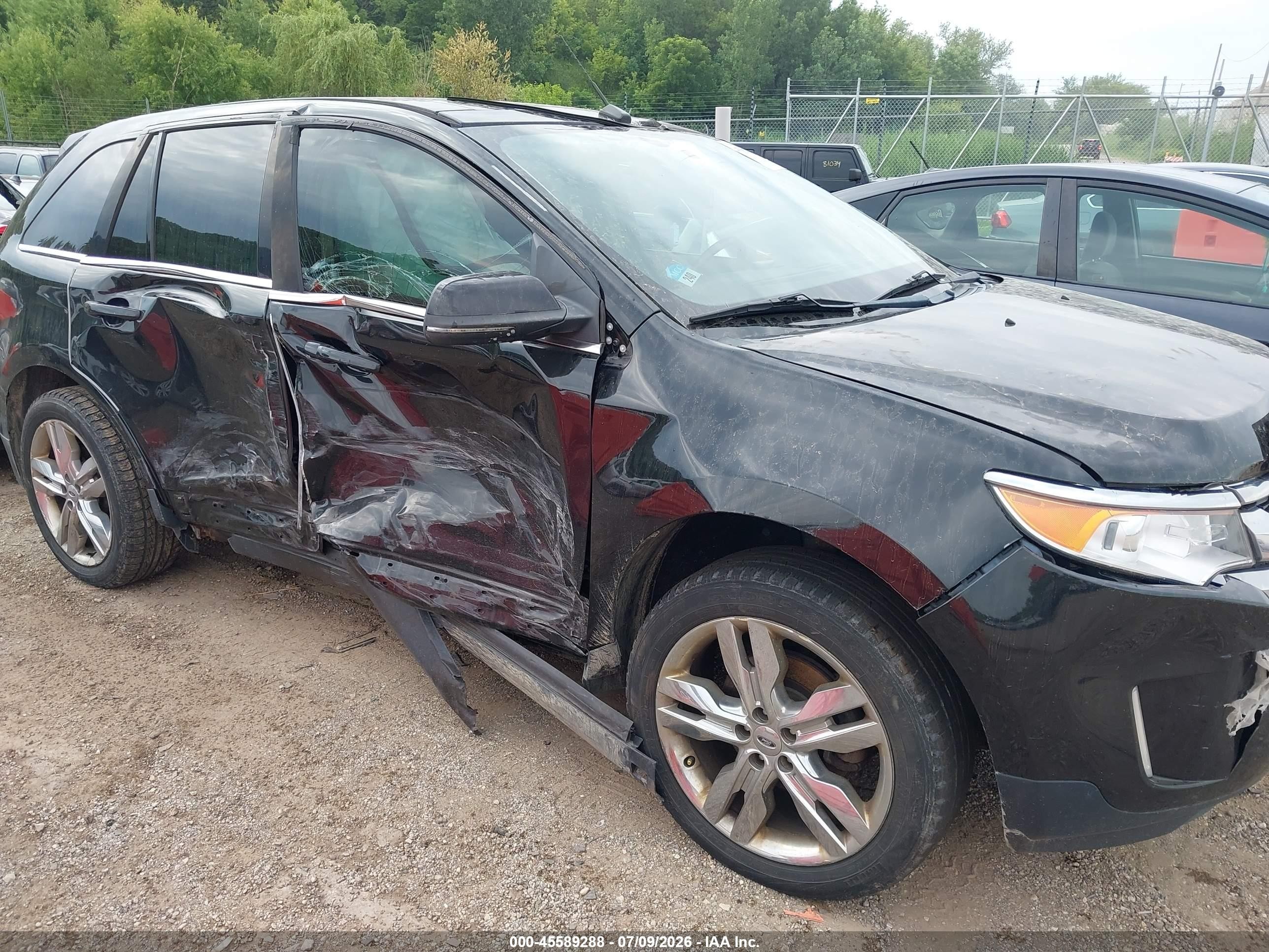 2012 Ford Edge Limited Black vin: 2FMDK4KC2CBA57180
