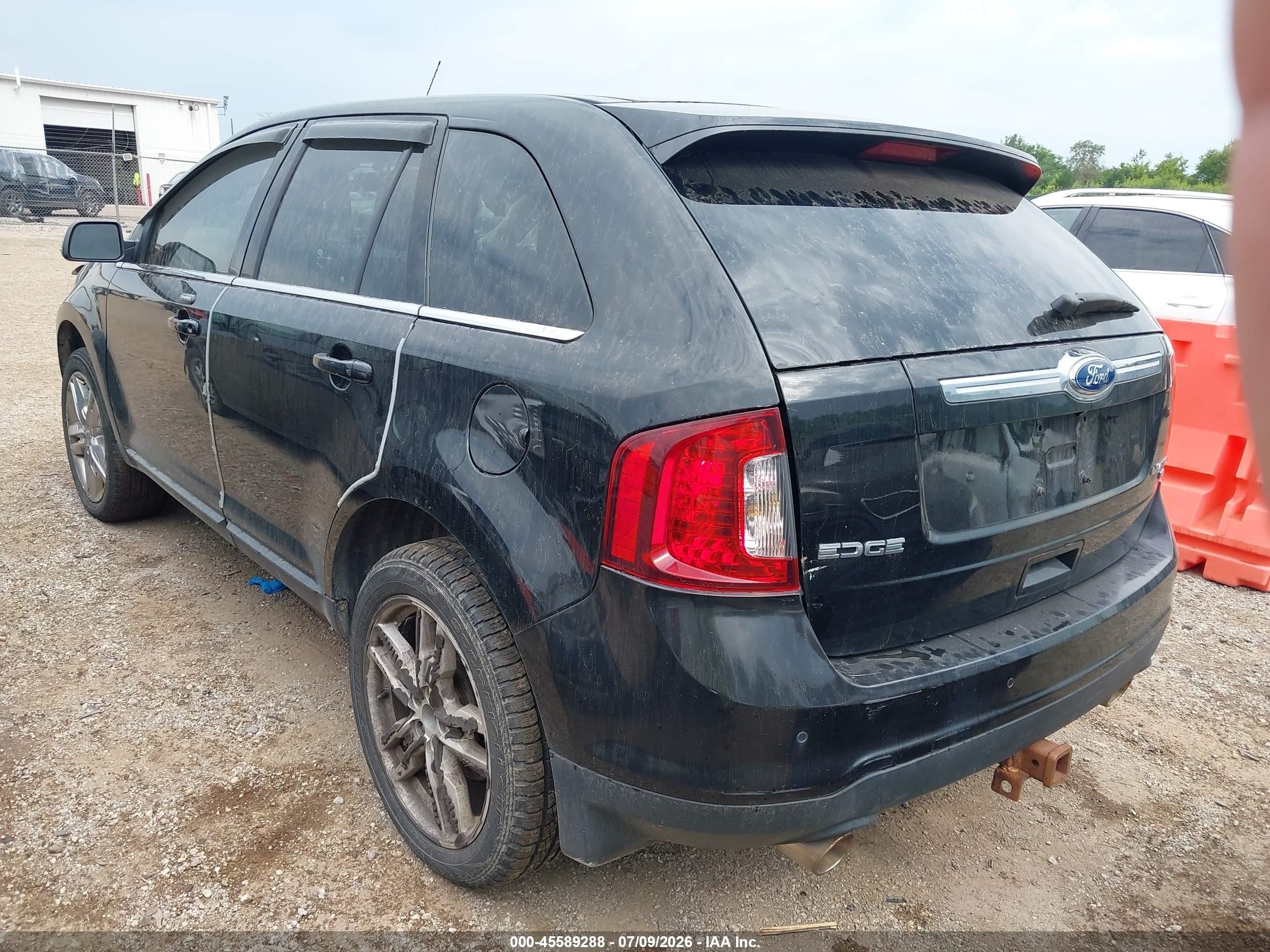 2012 Ford Edge Limited Black vin: 2FMDK4KC2CBA57180
