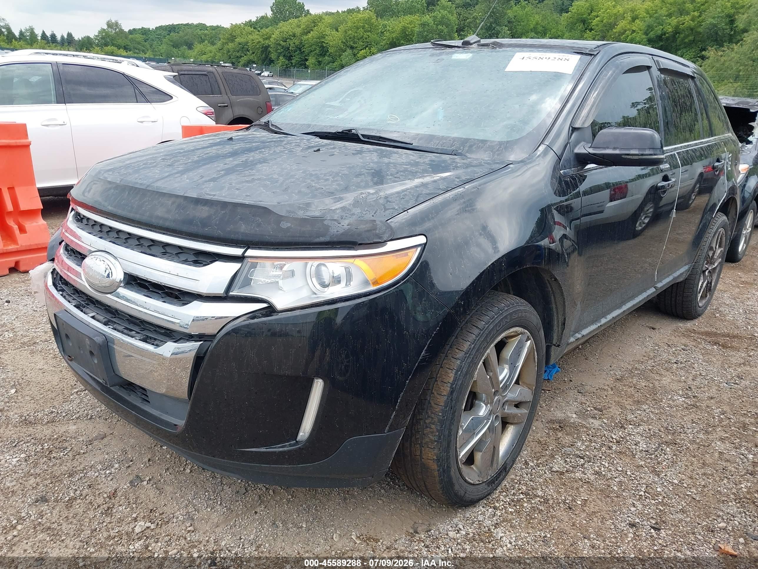 2012 Ford Edge Limited Black vin: 2FMDK4KC2CBA57180