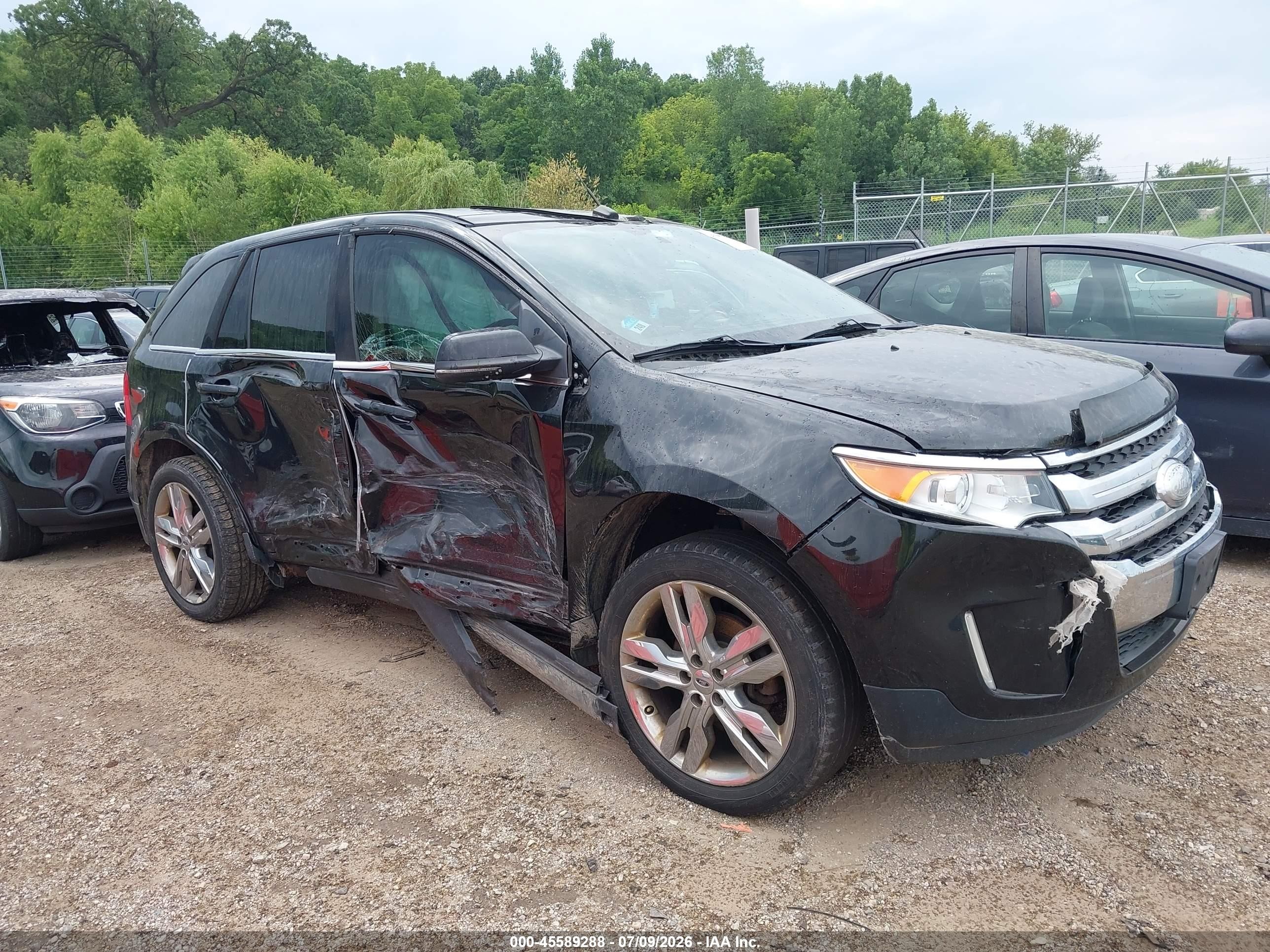 2012 Ford Edge Limited Black vin: 2FMDK4KC2CBA57180