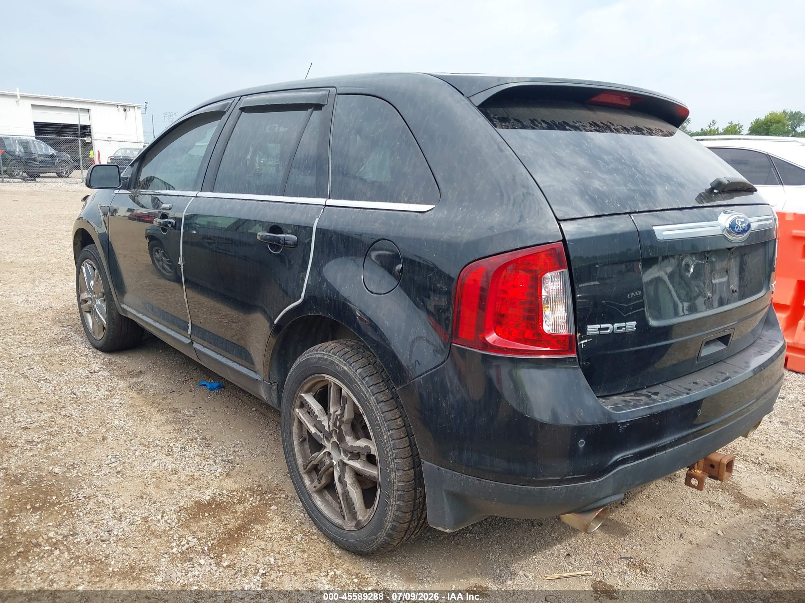 2012 Ford Edge Limited Black vin: 2FMDK4KC2CBA57180