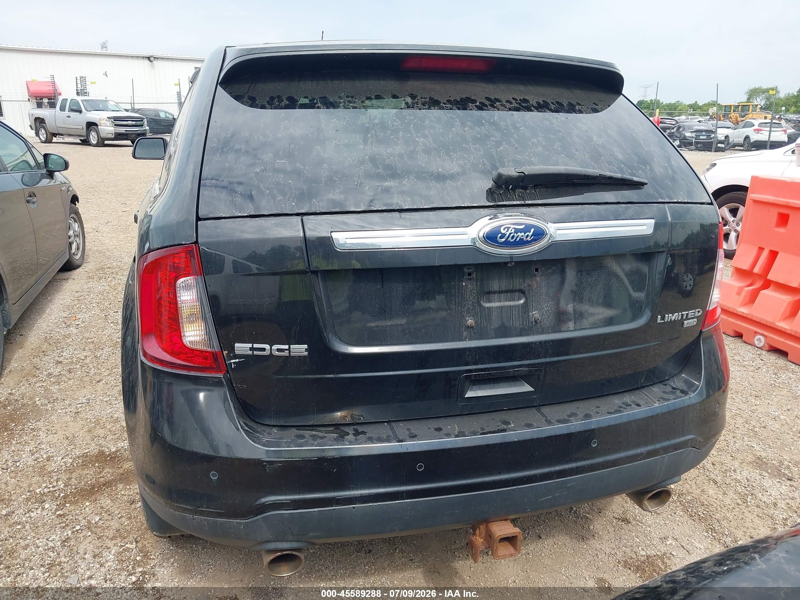 2012 Ford Edge Limited Black vin: 2FMDK4KC2CBA57180