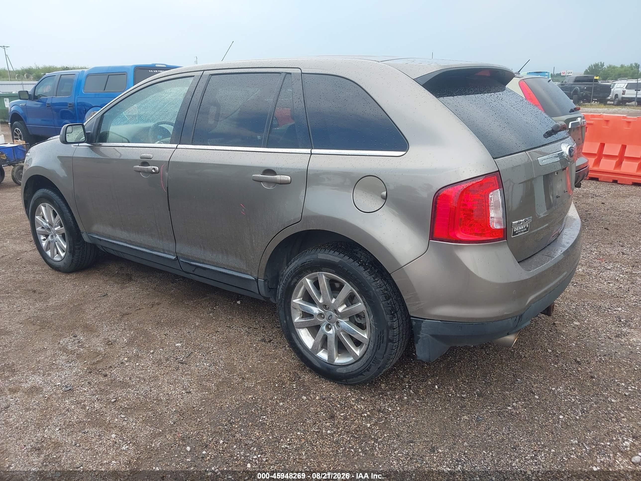 2013 Ford Edge Limited Серебряный vin: 2FMDK4KC2DBA08806