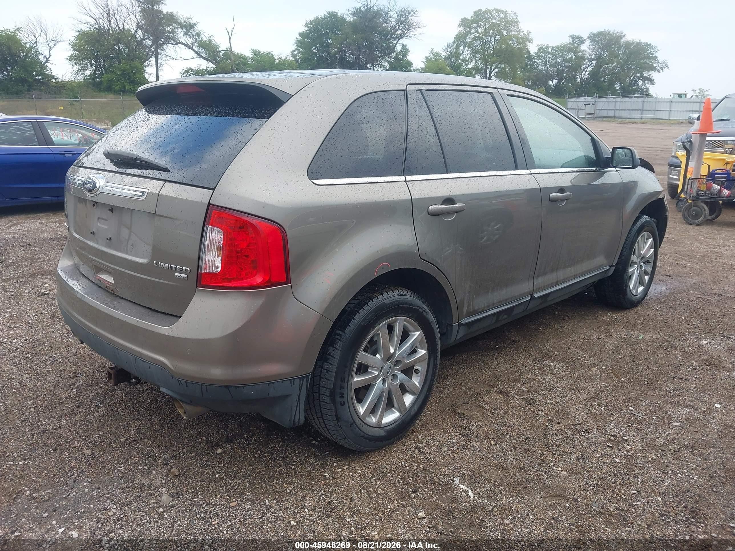 2013 Ford Edge Limited Серебряный vin: 2FMDK4KC2DBA08806