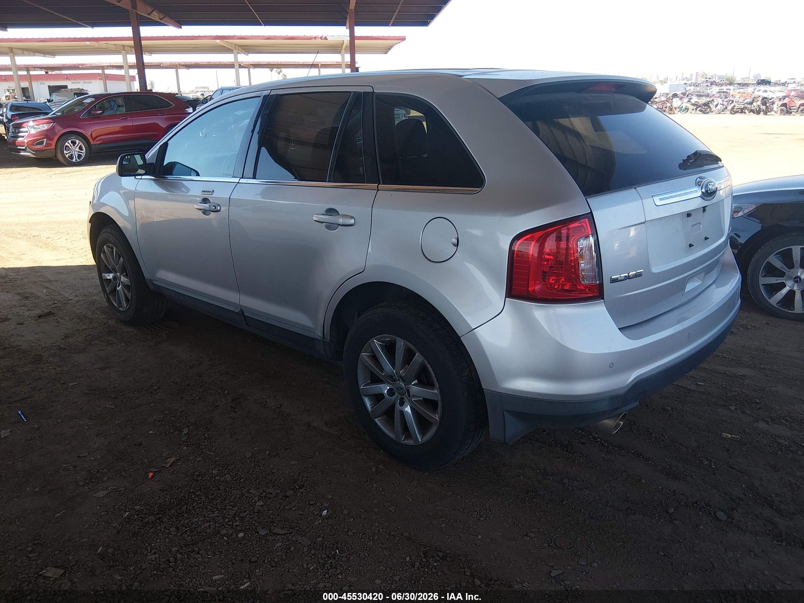2013 Ford Edge Limited Silver vin: 2FMDK4KC2DBA13732