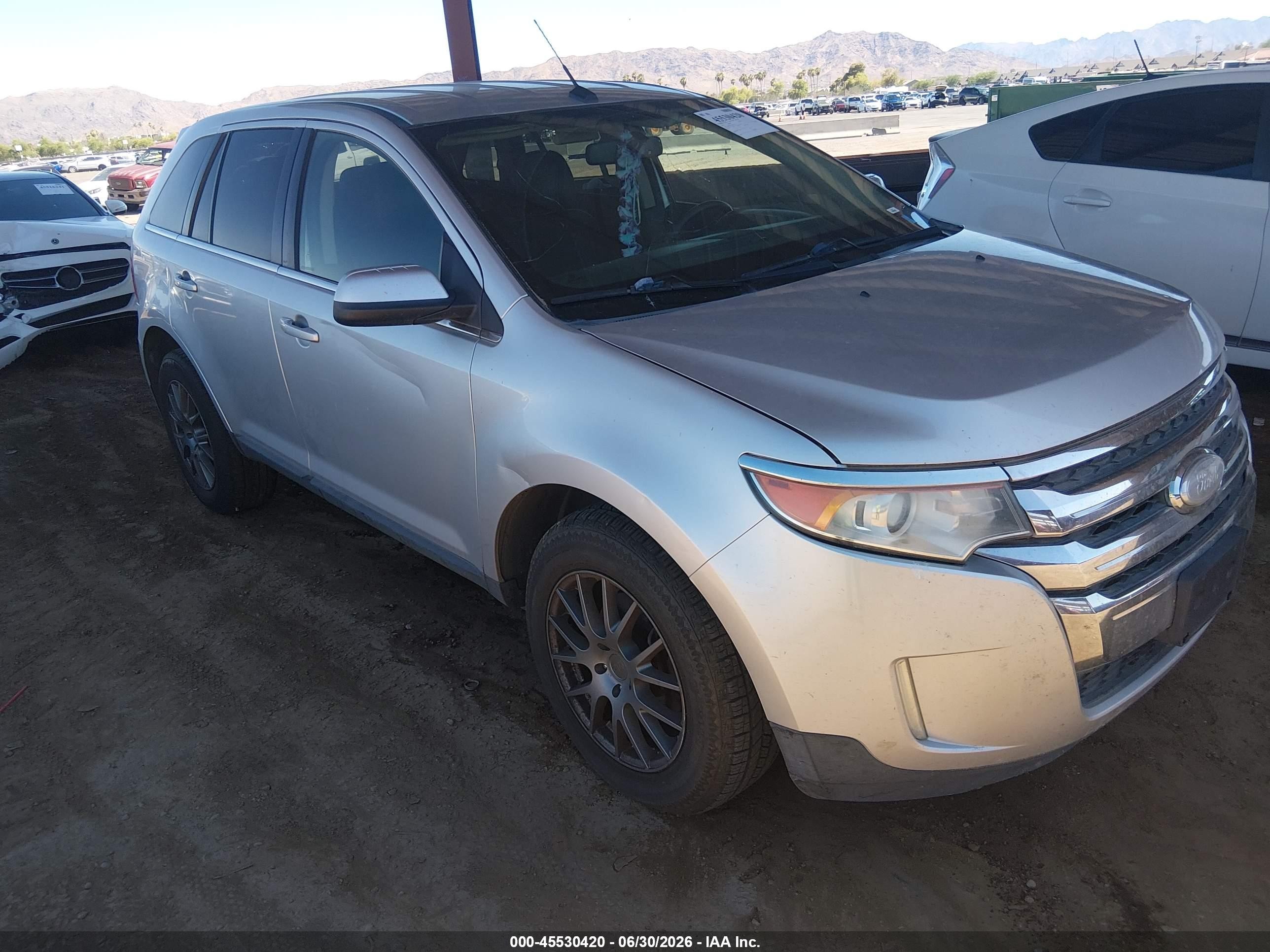 2013 Ford Edge Limited Silver vin: 2FMDK4KC2DBA13732