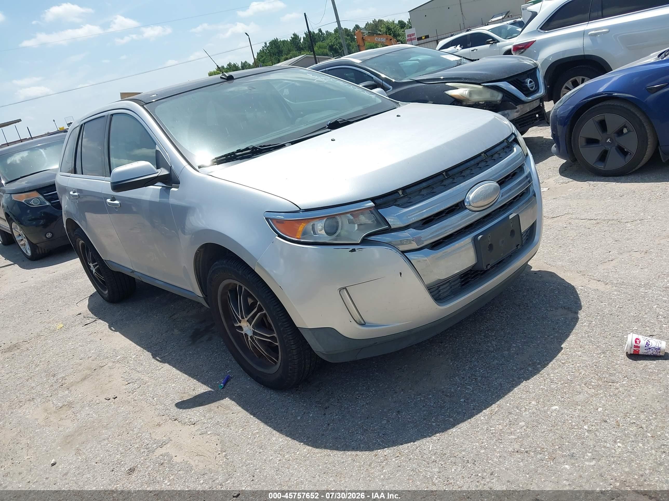 2013 Ford Edge Limited Silver vin: 2FMDK4KC2DBA41191