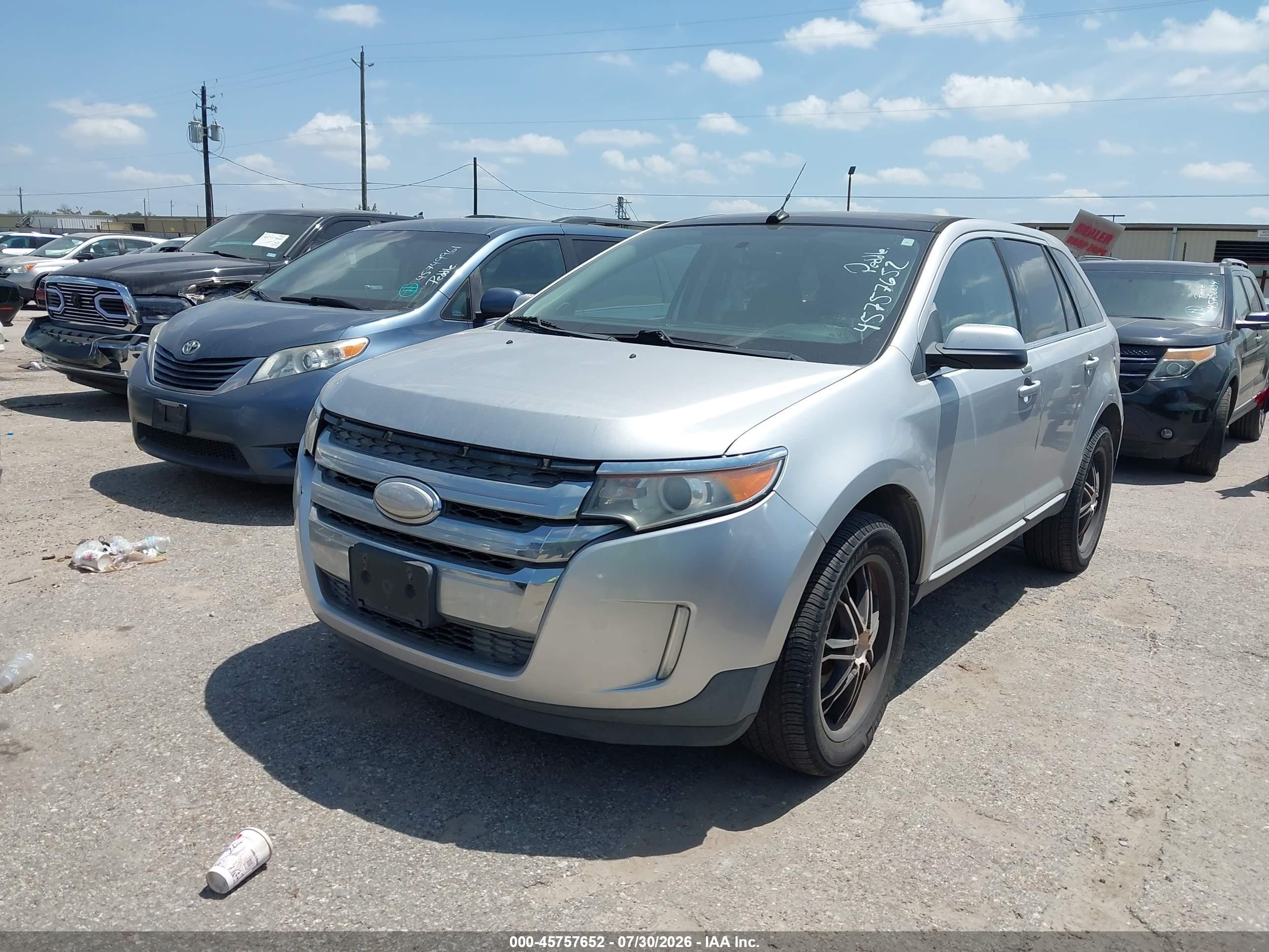 2013 Ford Edge Limited Silver vin: 2FMDK4KC2DBA41191