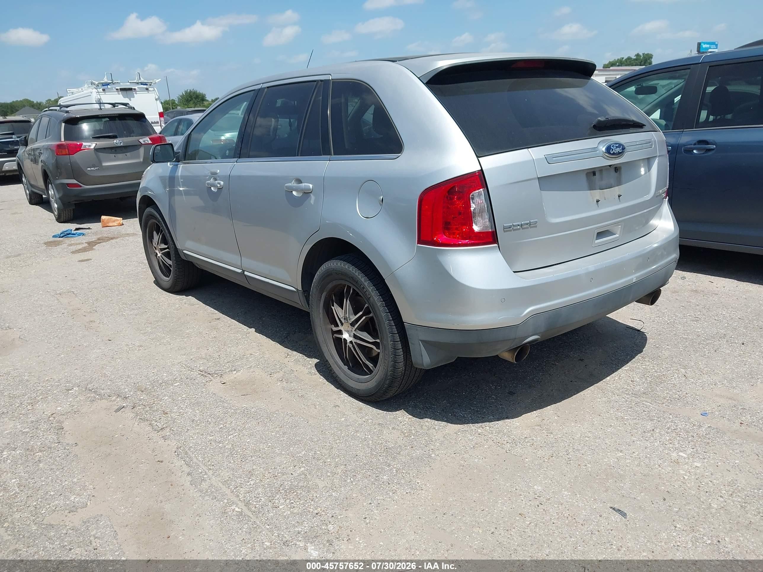 2013 Ford Edge Limited Silver vin: 2FMDK4KC2DBA41191