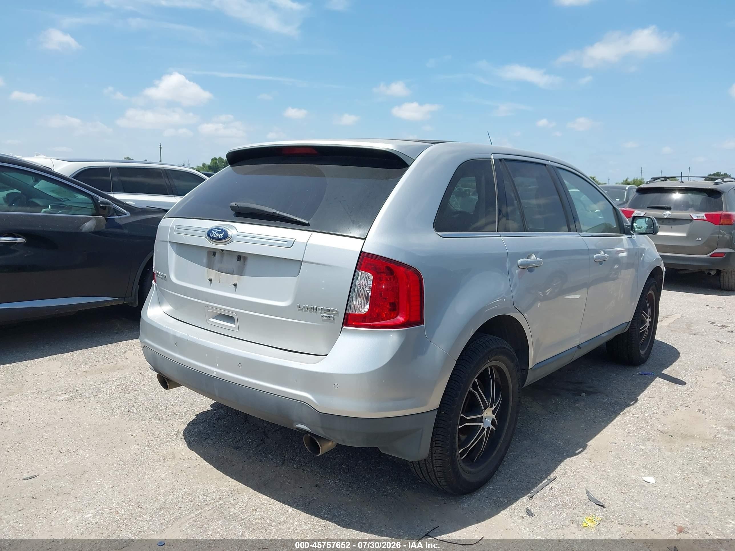 2013 Ford Edge Limited Silver vin: 2FMDK4KC2DBA41191