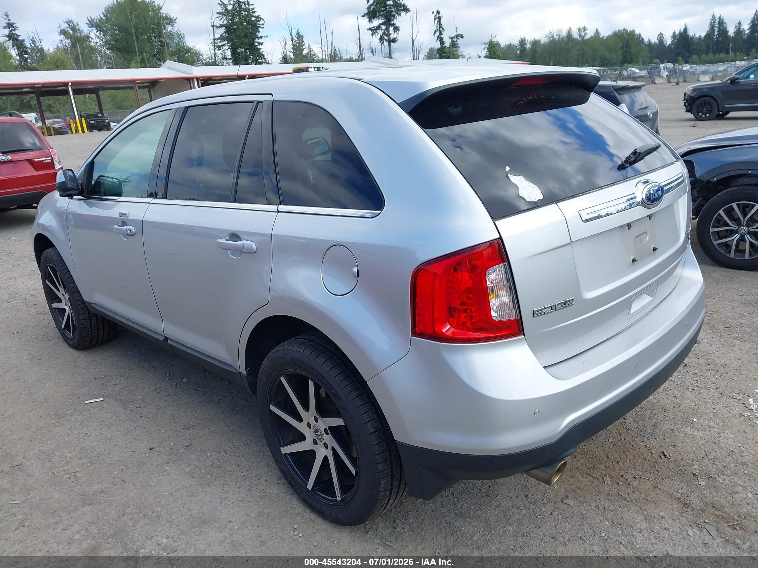 2013 Ford Edge Limited Silver vin: 2FMDK4KC2DBC26454