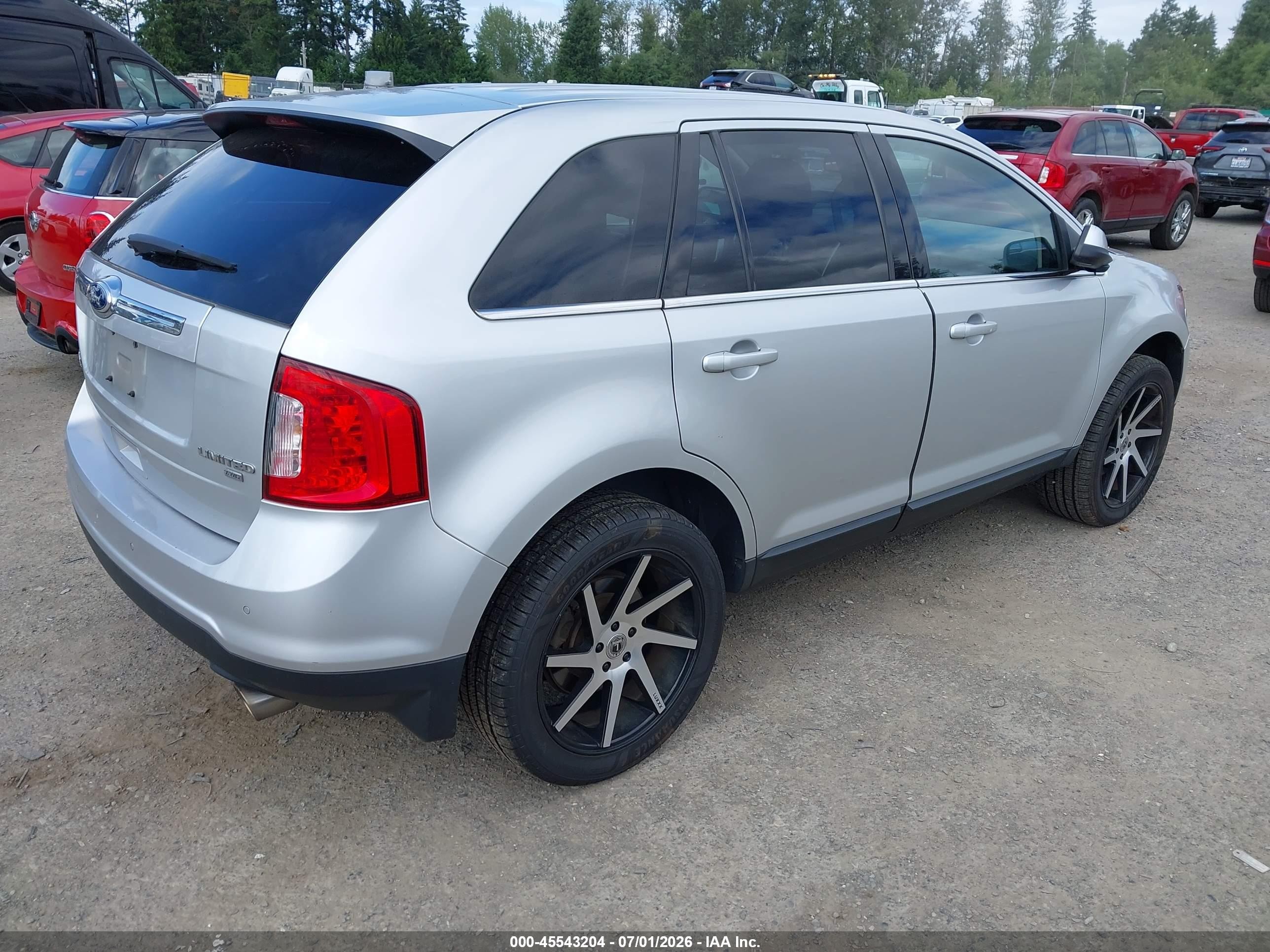2013 Ford Edge Limited Silver vin: 2FMDK4KC2DBC26454
