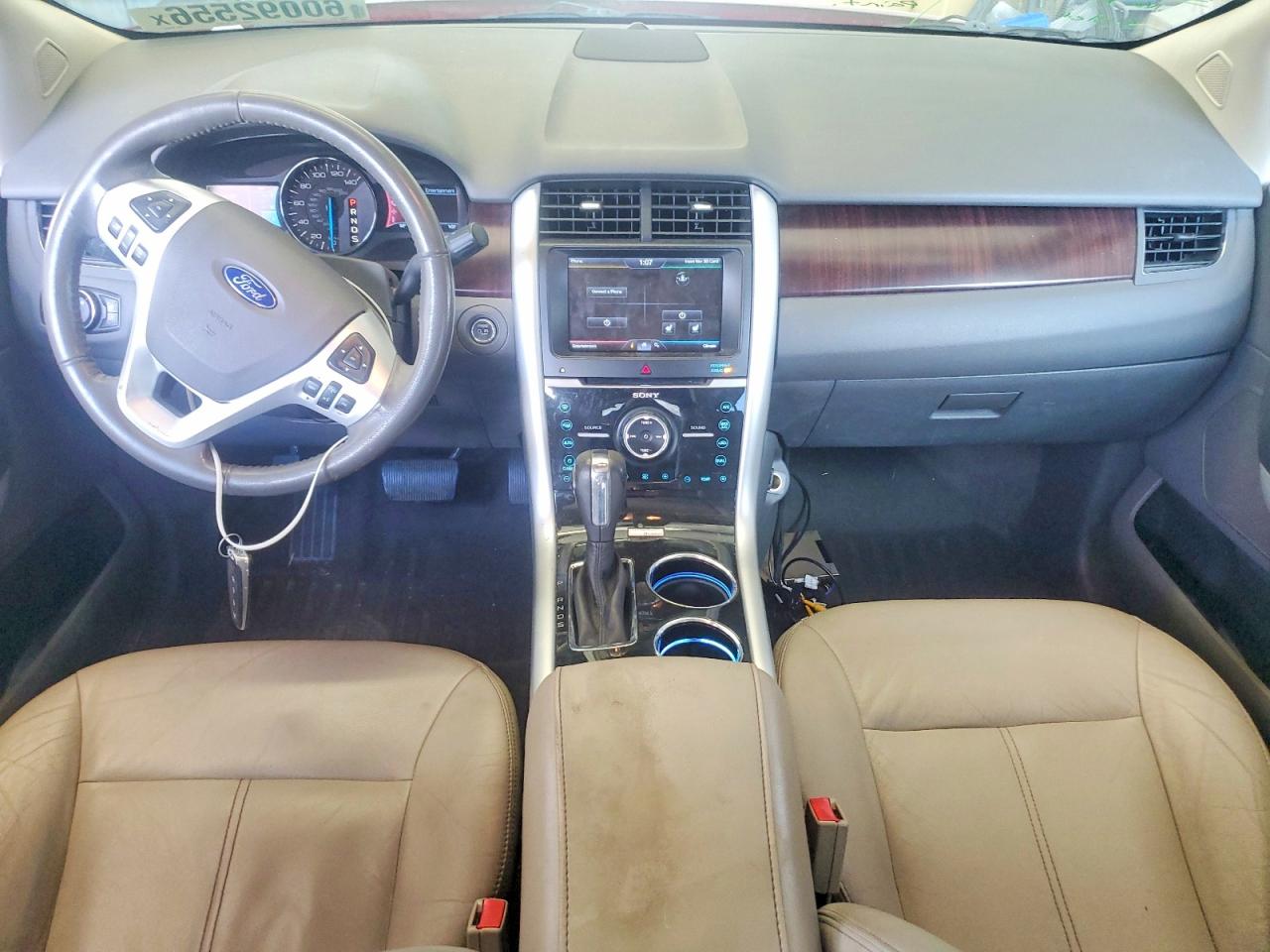 2013 Ford Edge Limited Red vin: 2FMDK4KC2DBC61916