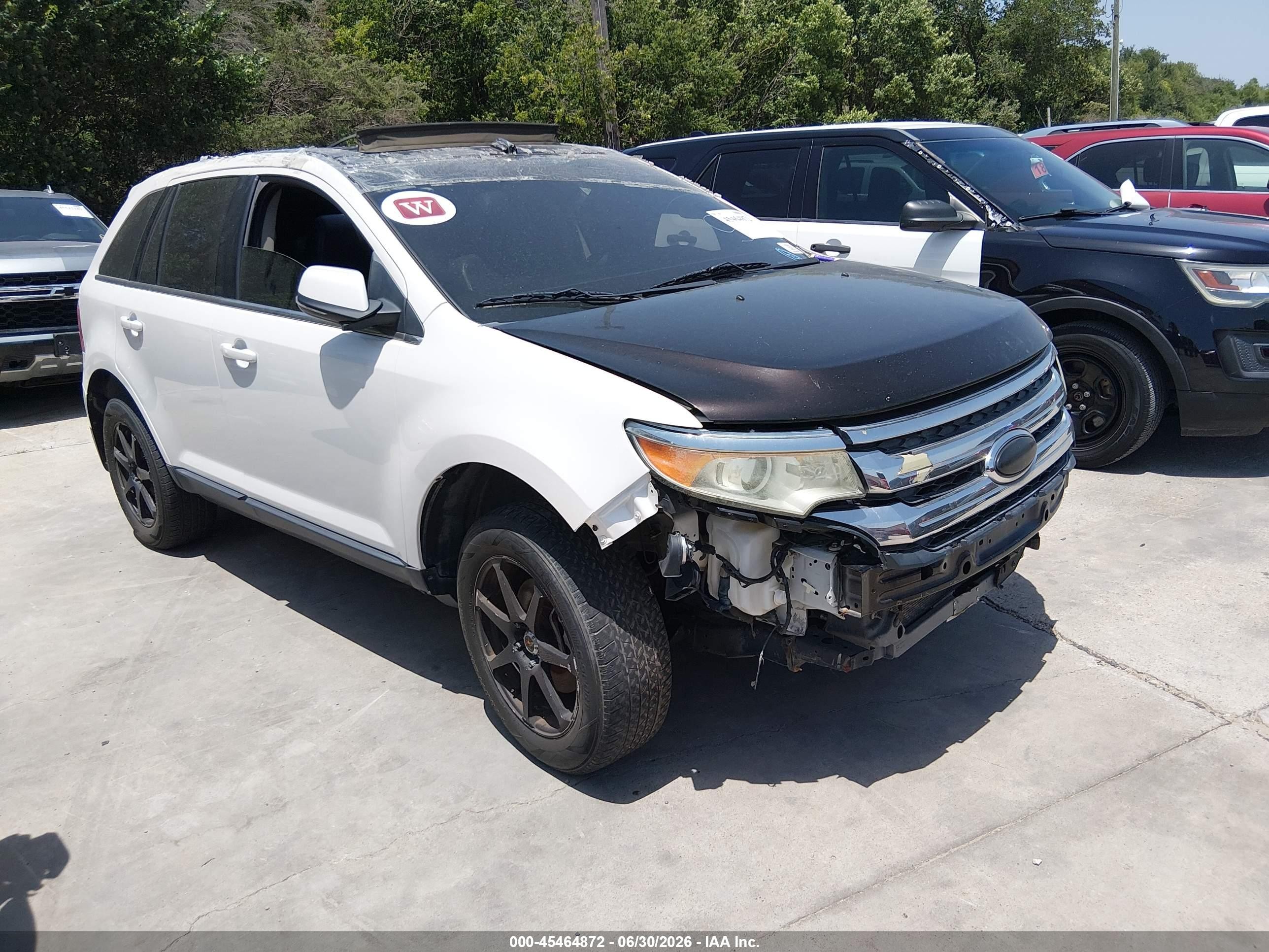 2013 Ford Edge Limited White vin: 2FMDK4KC2DBC87366